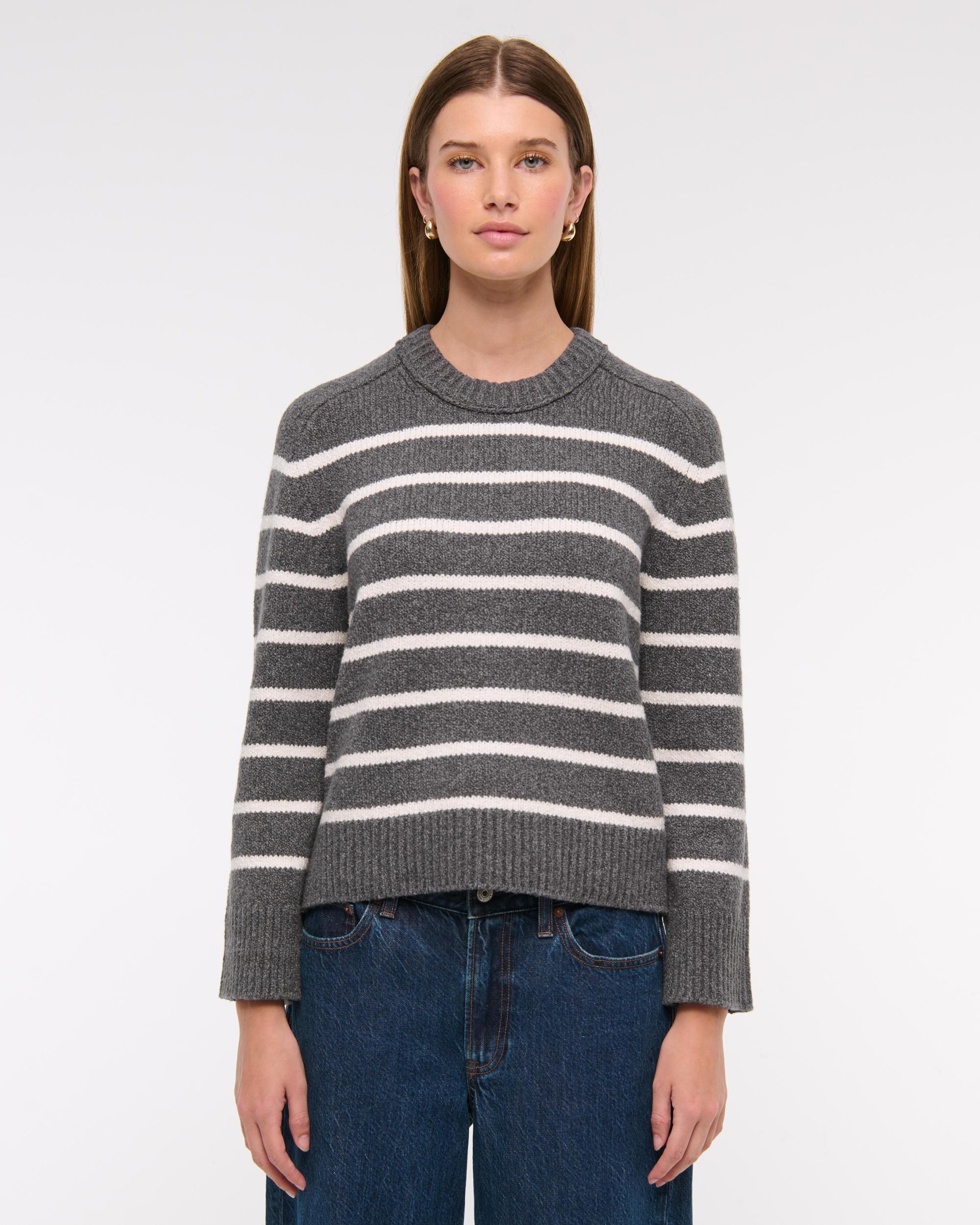 The A&F Madeline Textural Crew Sweater Product Image