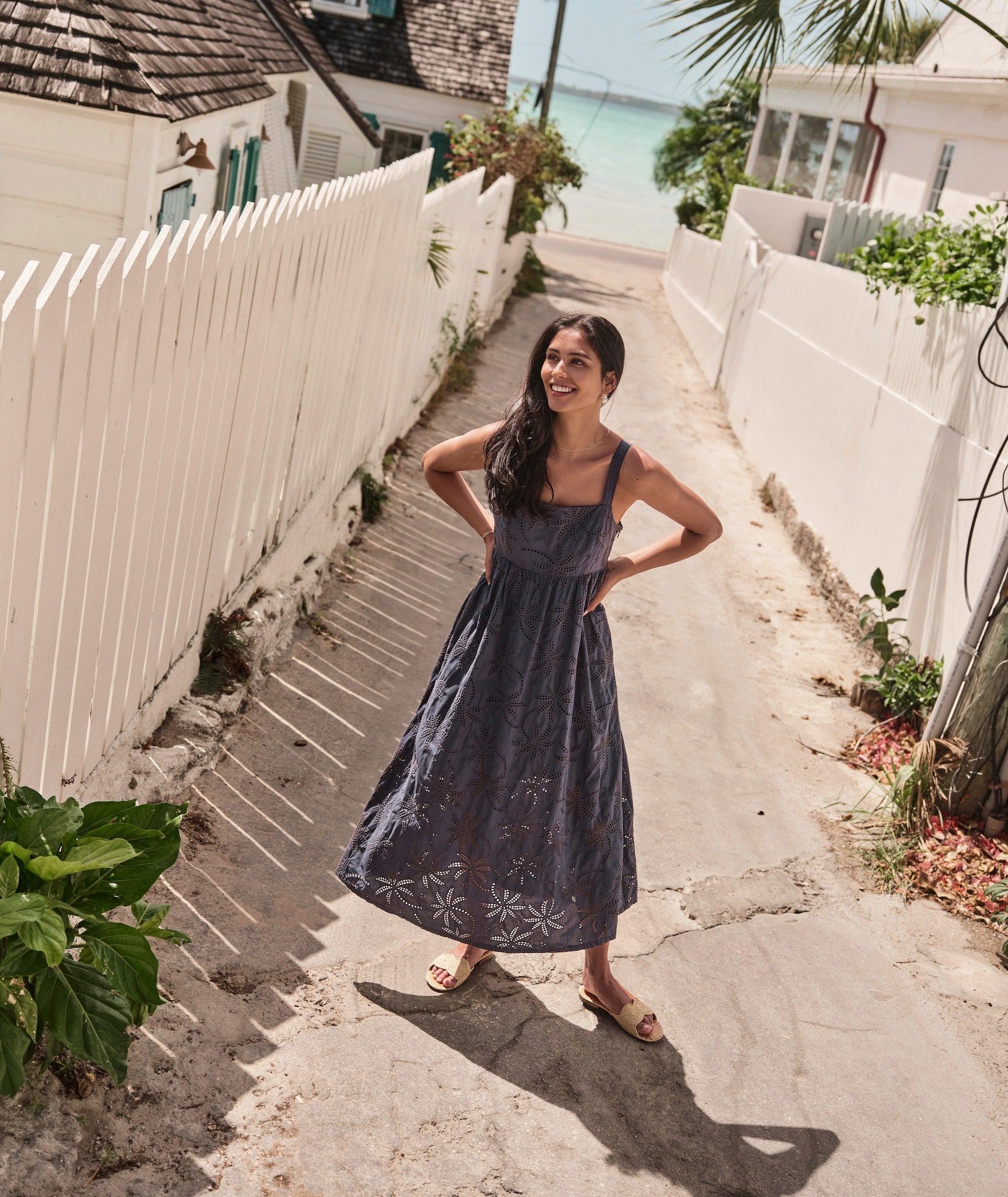 Rosette Eyelet Dress Product Image