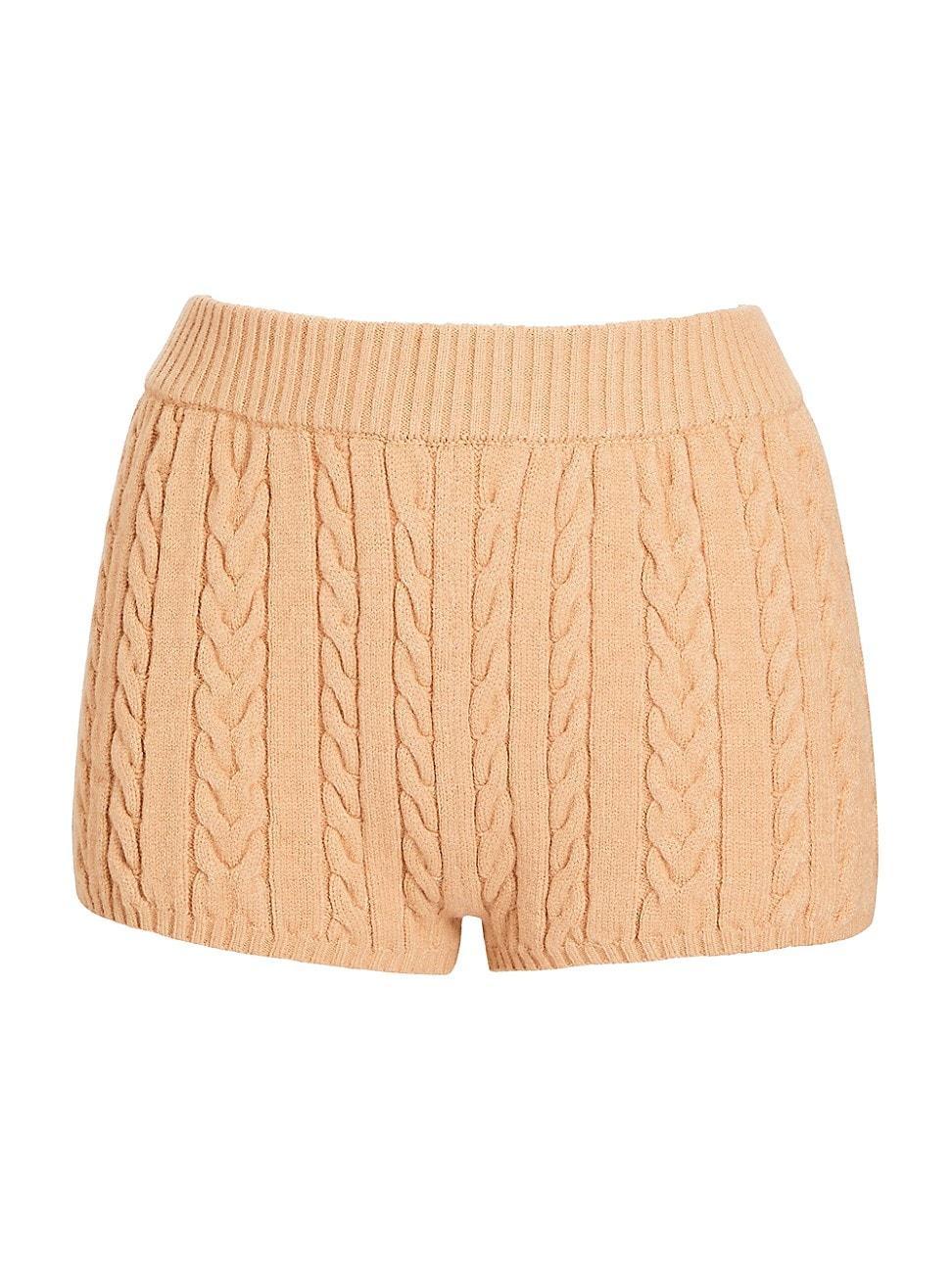 Womens Molly Cable Knit Shorts Product Image