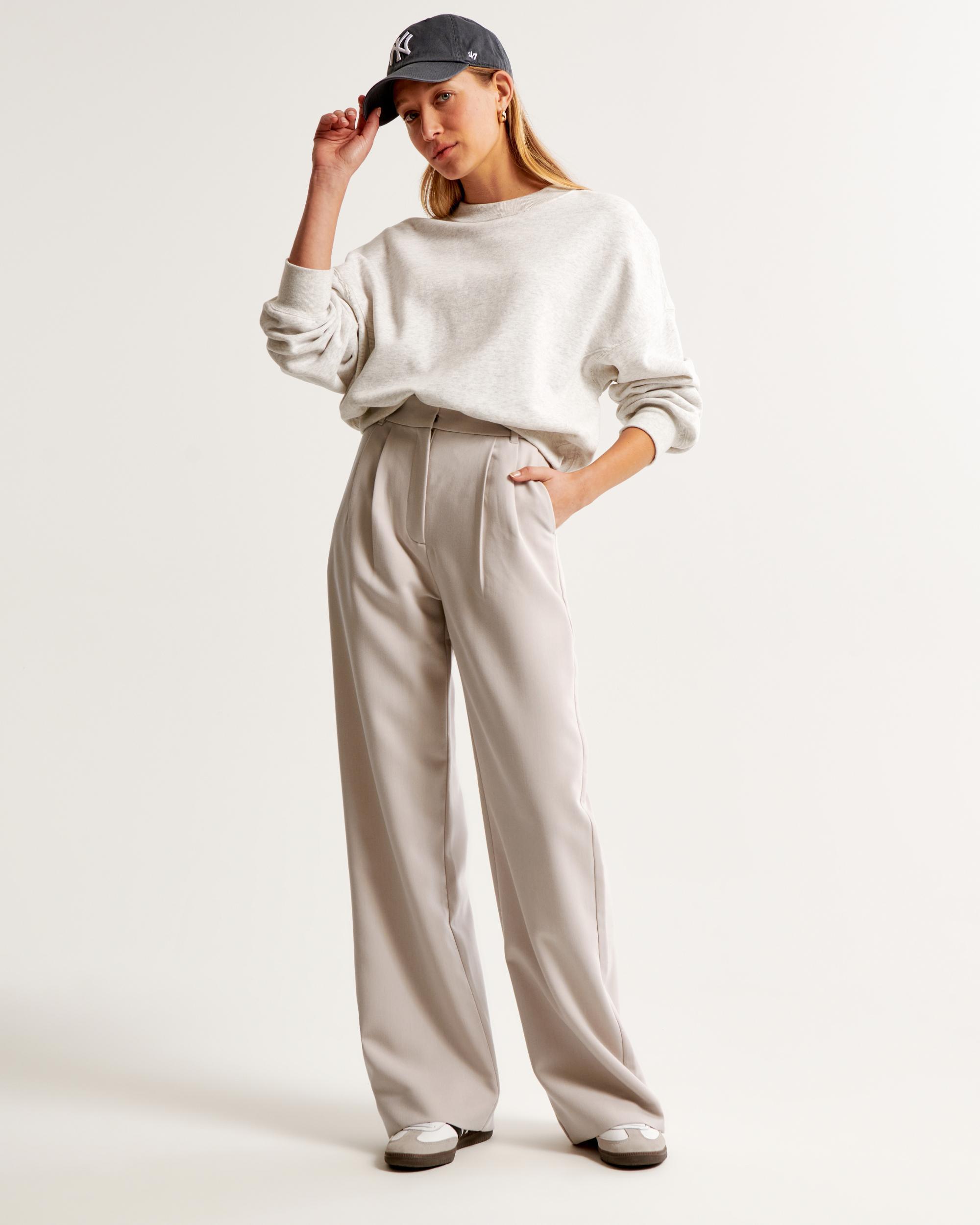 A&F Sloane Tailored Wide Leg Pant Product Image