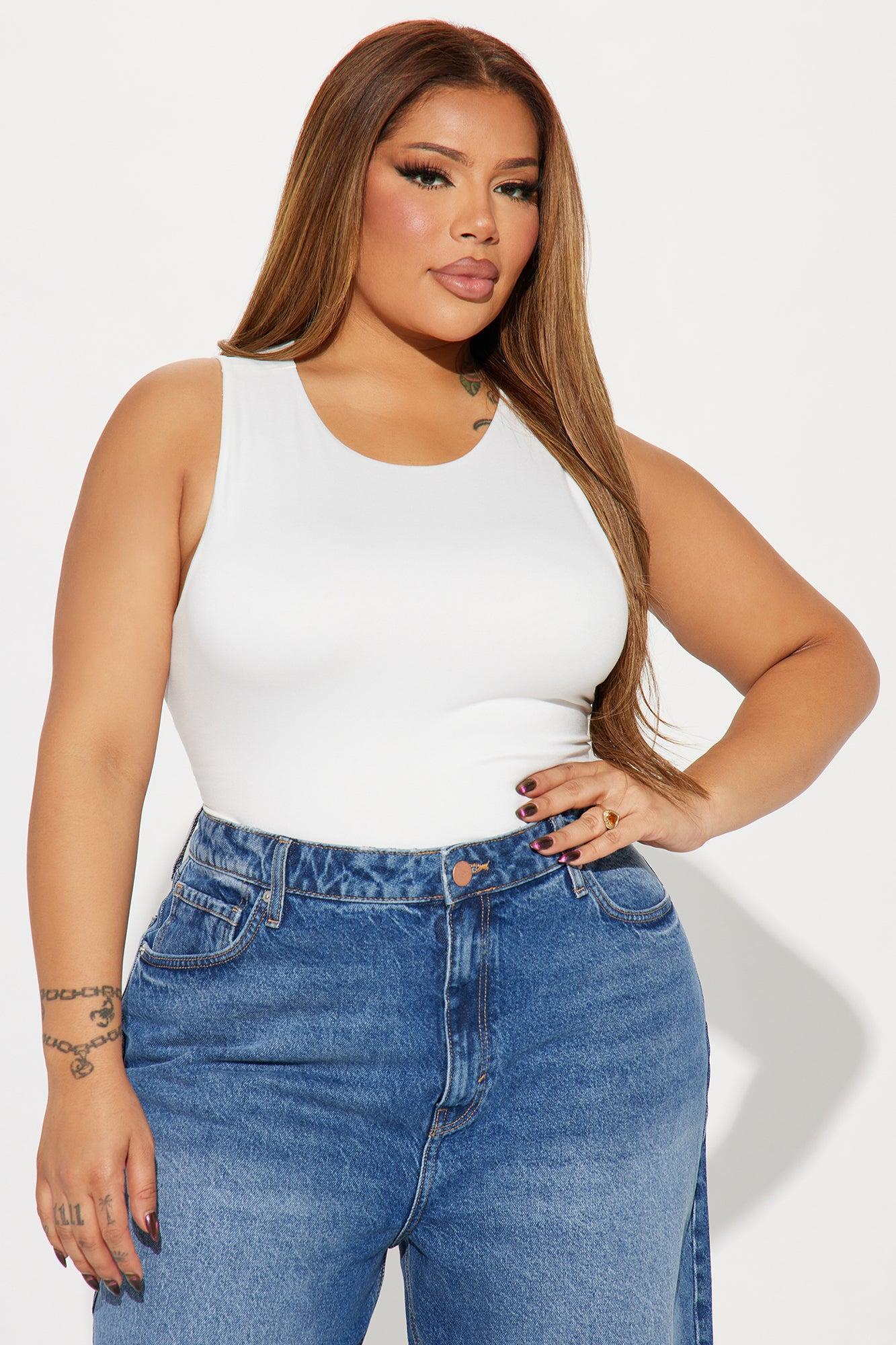 Poppy Sleeveless Bodysuit - White Product Image