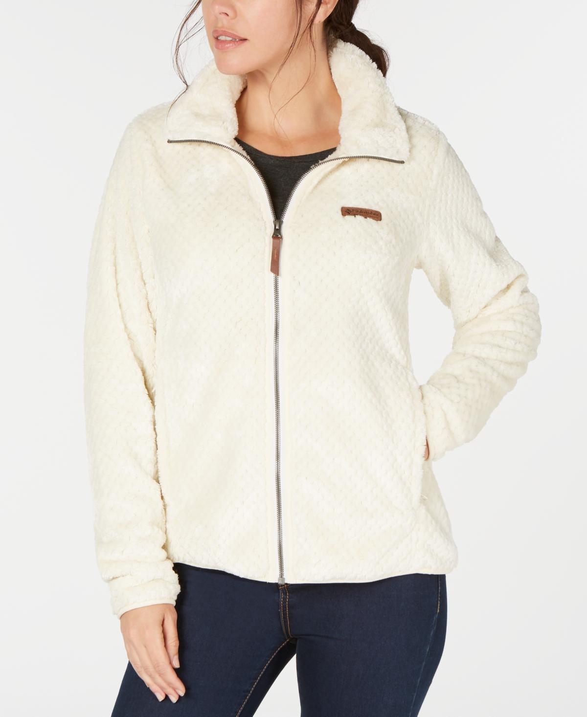 Women's Columbia Fireside Sherpa Fleece Jacket, Size: XXL, Chalk Product Image