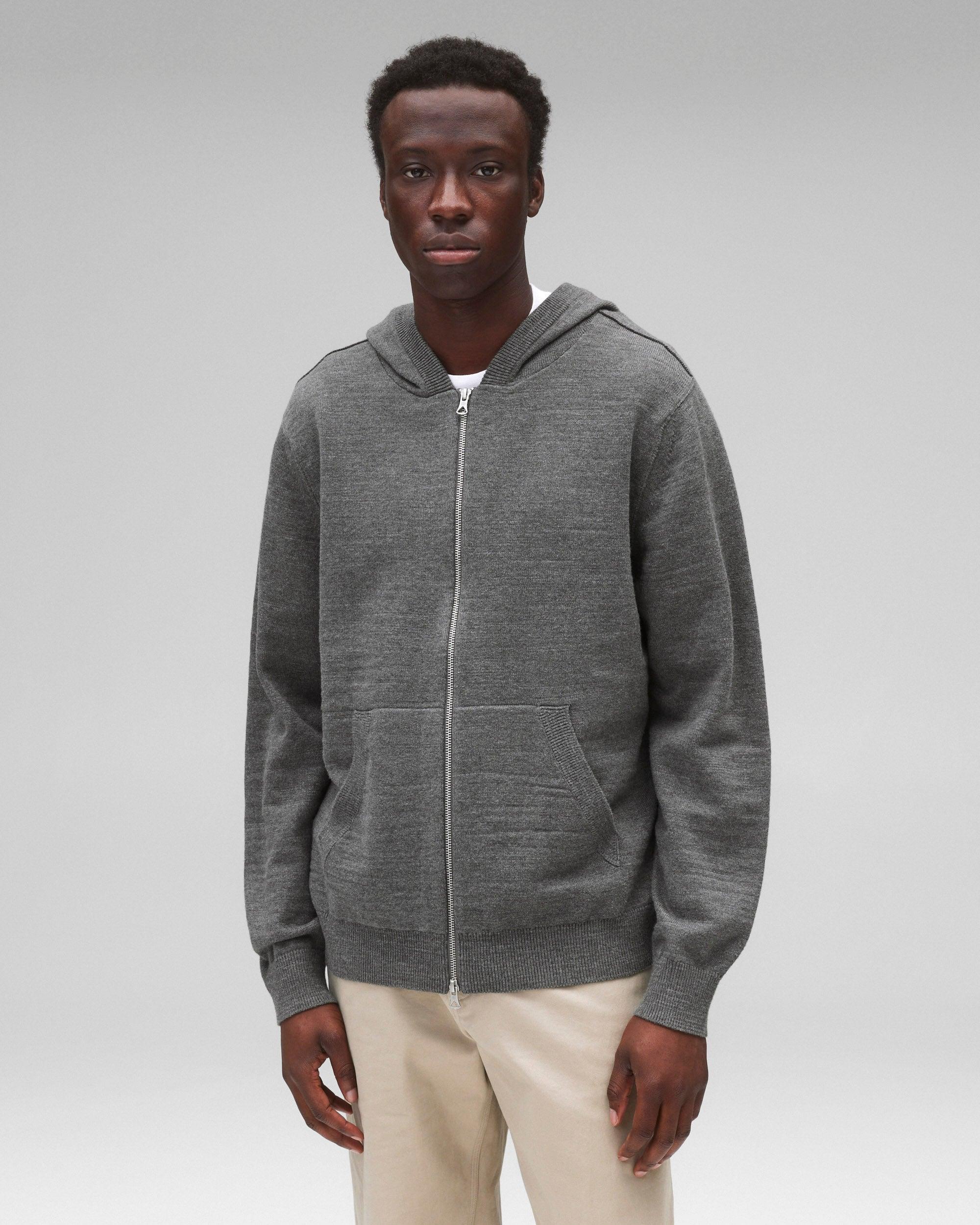 Cotton Slub Laurel Zip Hoodie Male Product Image