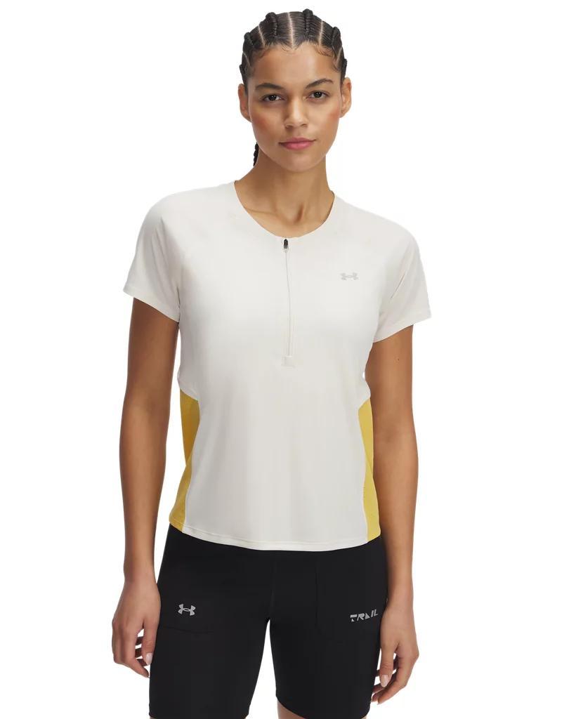 Women's UA Trail Run Zip Short Sleeve Product Image