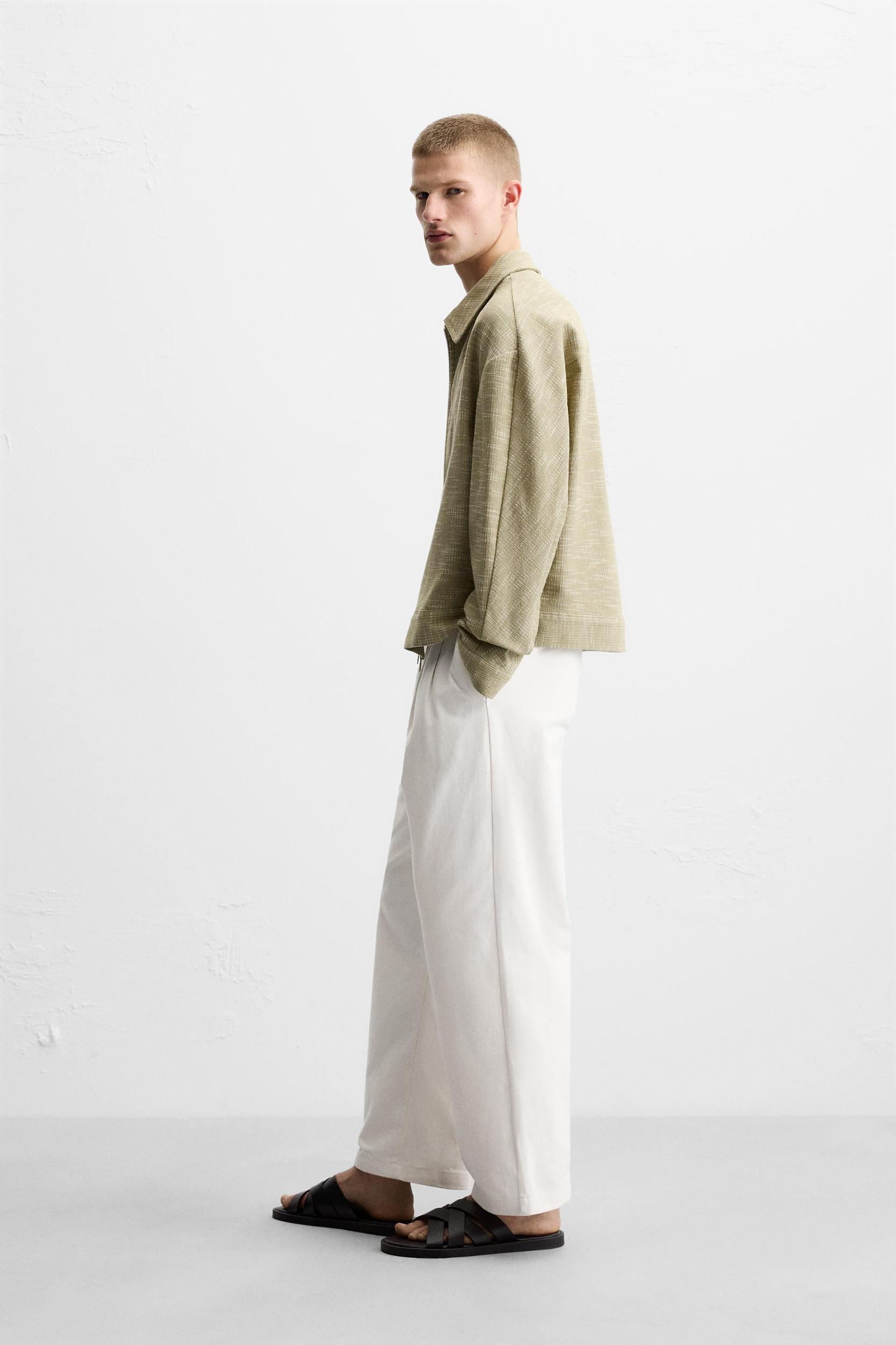 STRUCTURED ZIP OVERSHIRT Product Image