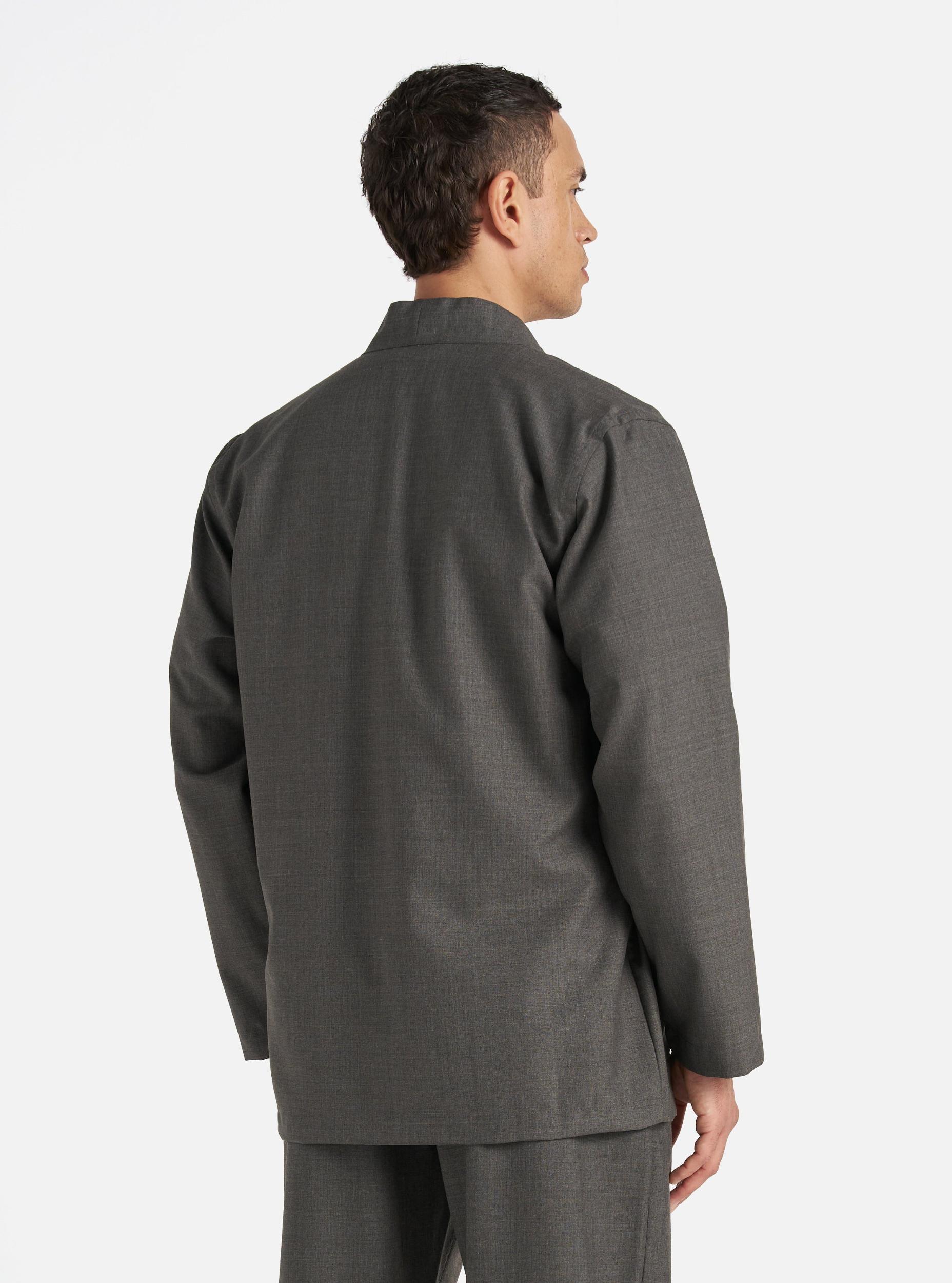 Universal Works Kyoto Work Jacket in Grey Marl Tropical Suiting Product Image