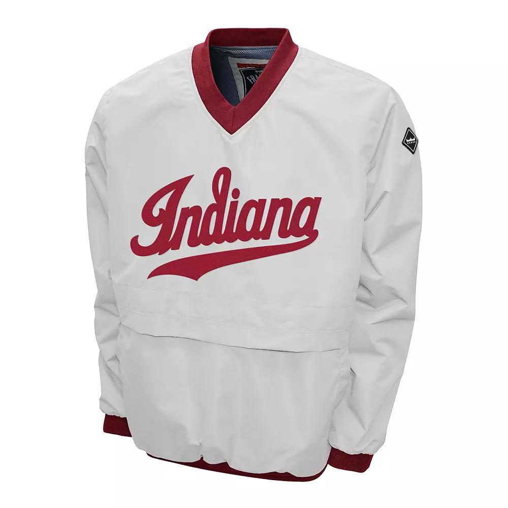 Men's Indiana Hoosiers Members Windshell Pullover, Size: 4XL, White Product Image