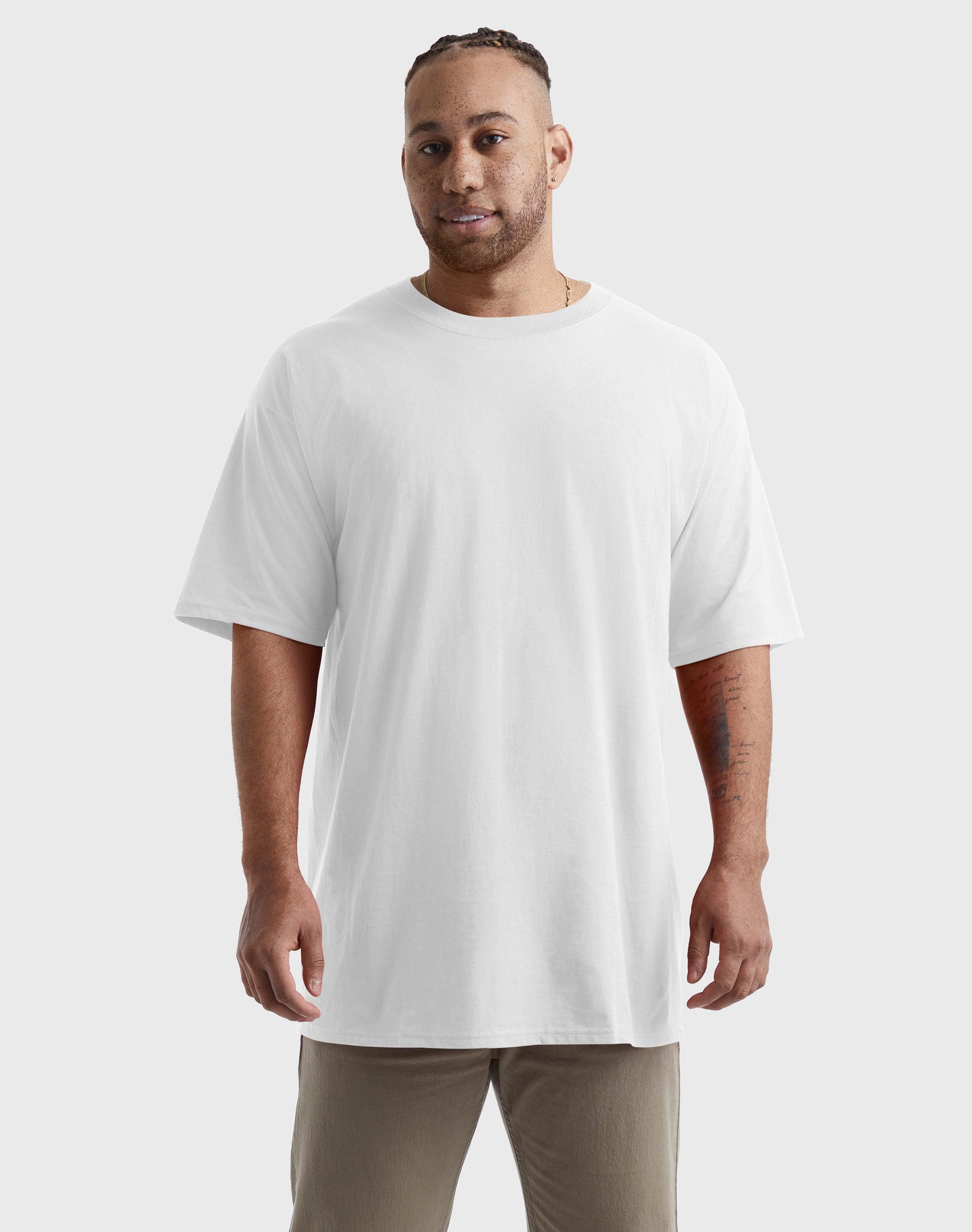 Big & Tall Hanes® Beefy-T Tee, Men's, Size: 3XL Tall, Black Product Image