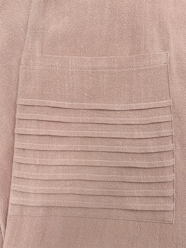 High Waisted Long Sleeves Pockets Solid Color High Neck Jumpsuits Product Image
