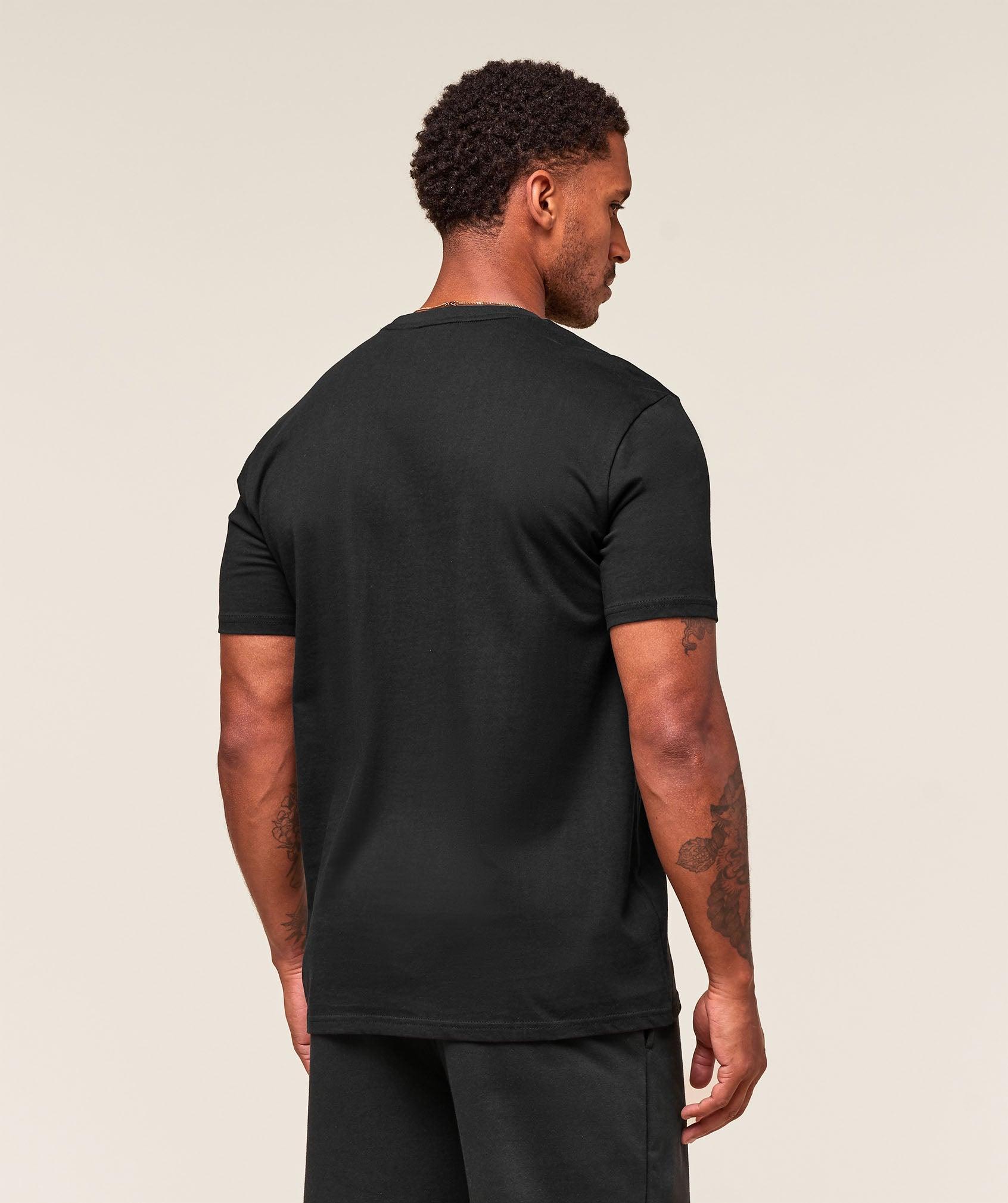 Gymshark Crest T-Shirt - Black Male Product Image