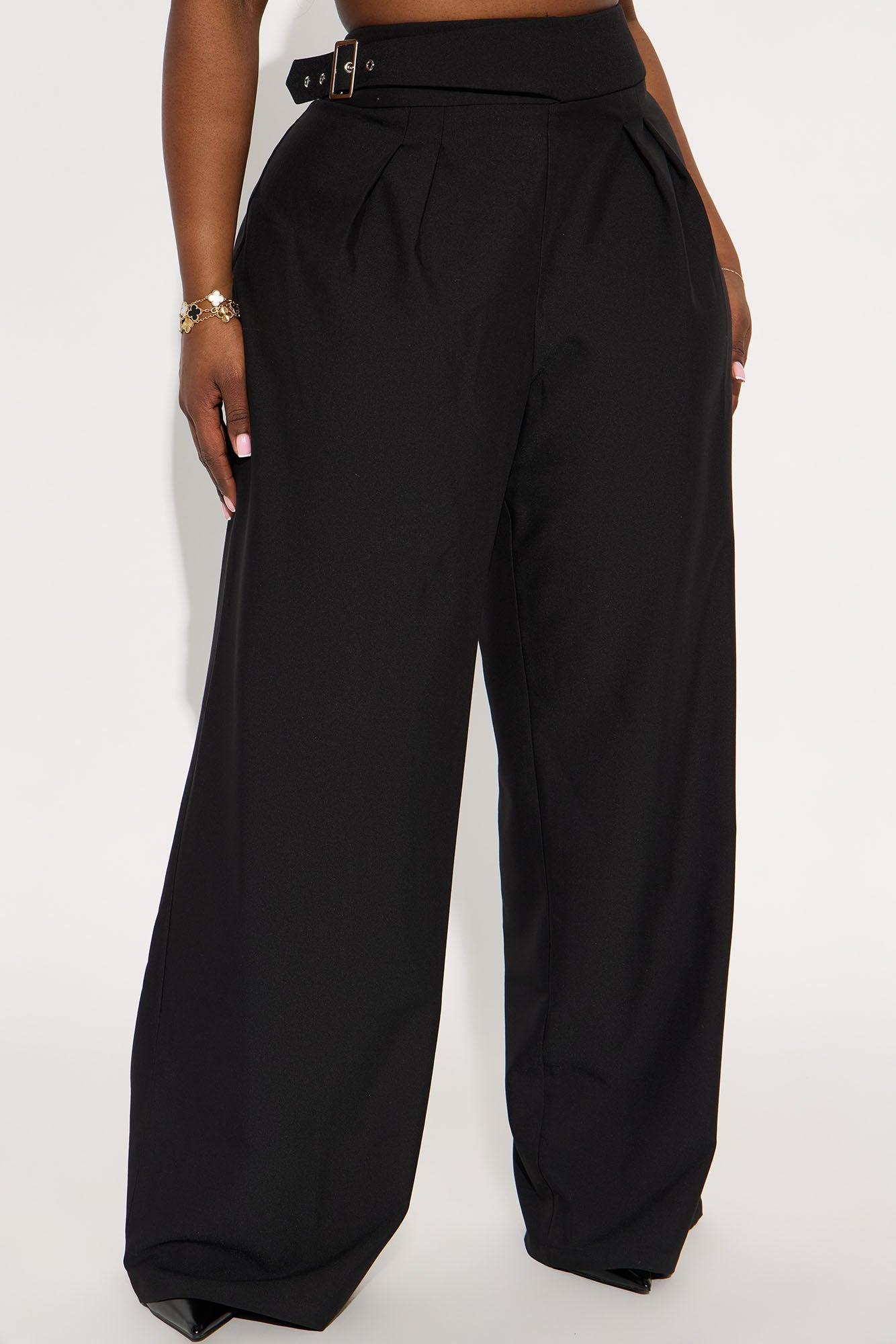 Different Standards Wide Leg Trouser Pant - Black Product Image