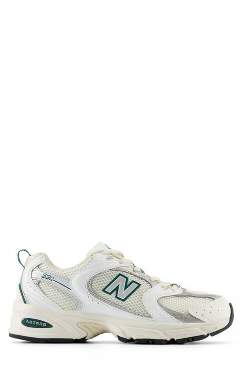 New Balance Gender Inclusive 530 Sneaker in Sea Salt/Green at Nordstrom, Size 9.5 Women's Product Image
