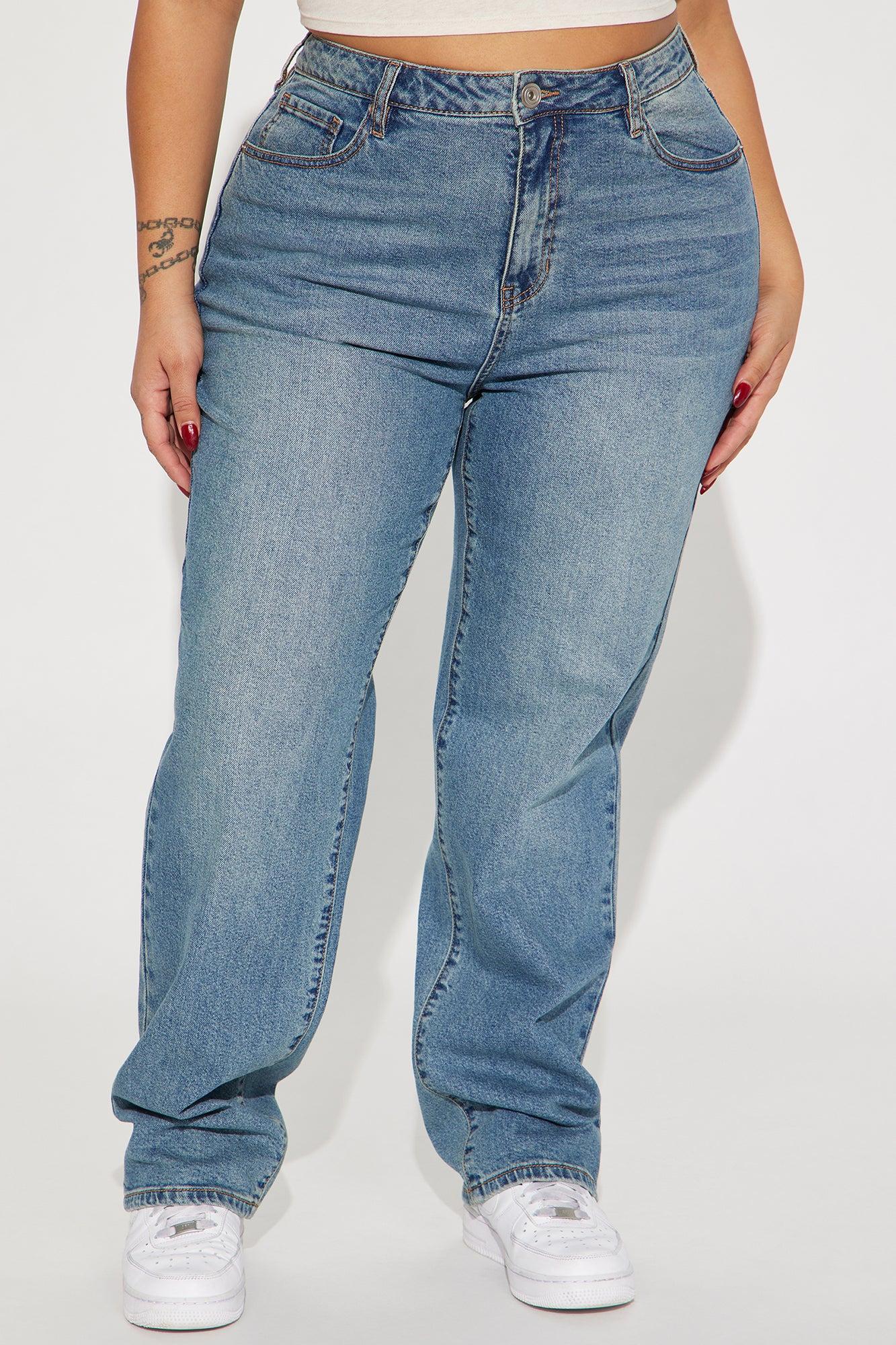 My Whole Heart Straight Leg Jeans - Medium Wash Product Image