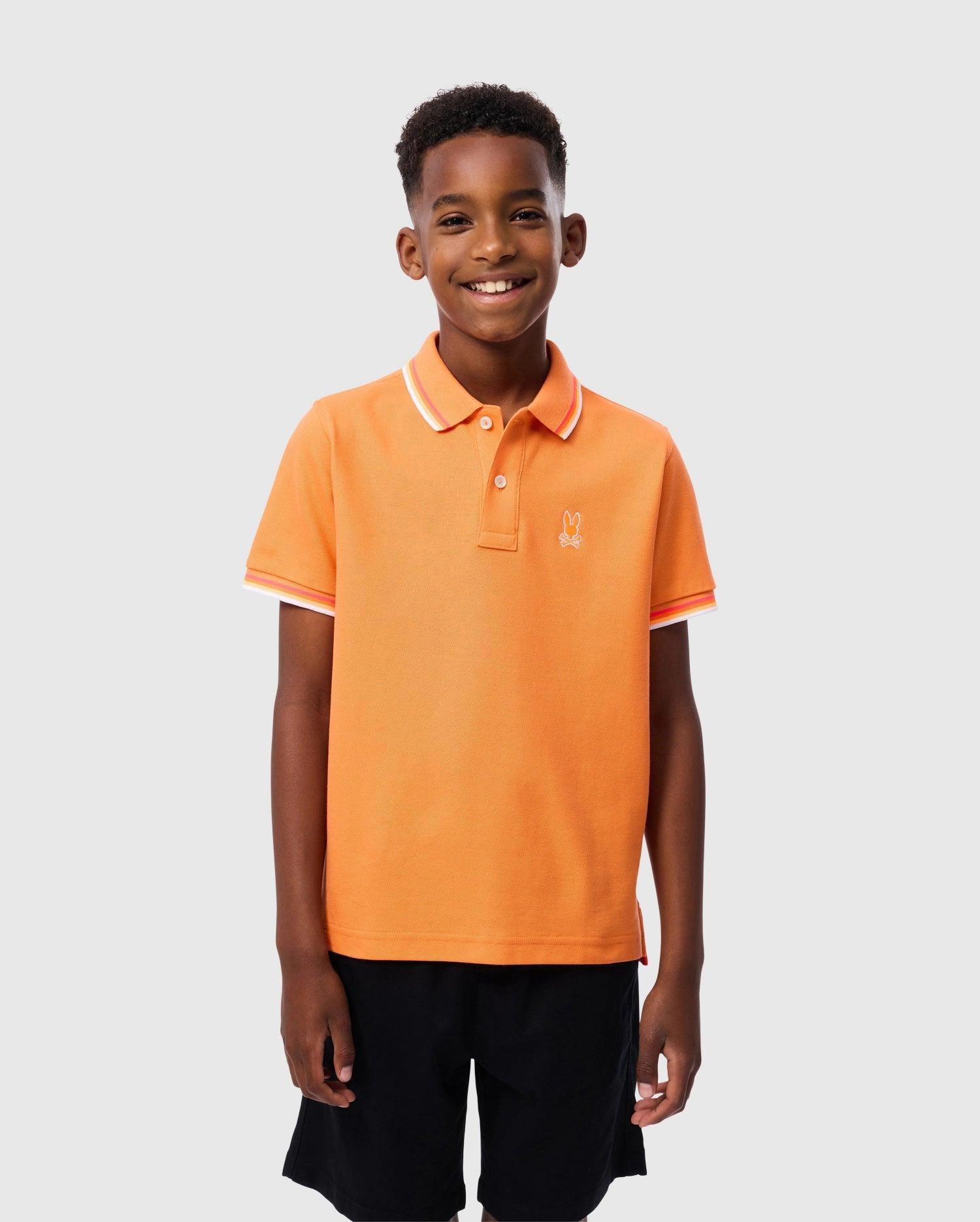 KIDS RIVIERA PIQUE POLO SHIRT - B0K640C200 Product Image