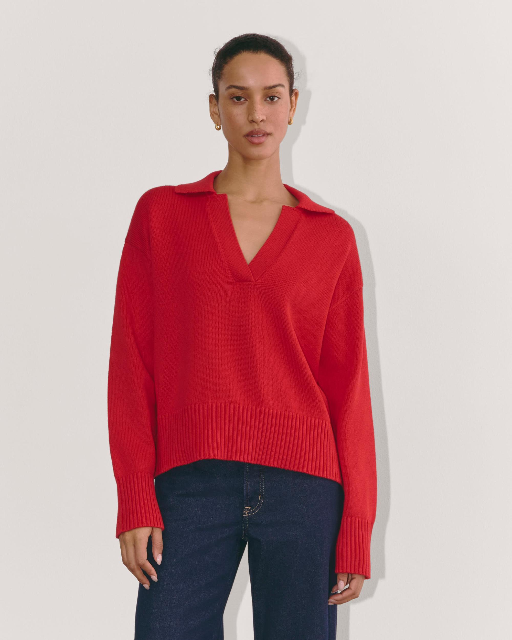 The Boxy Polo in Everyday Cotton Product Image