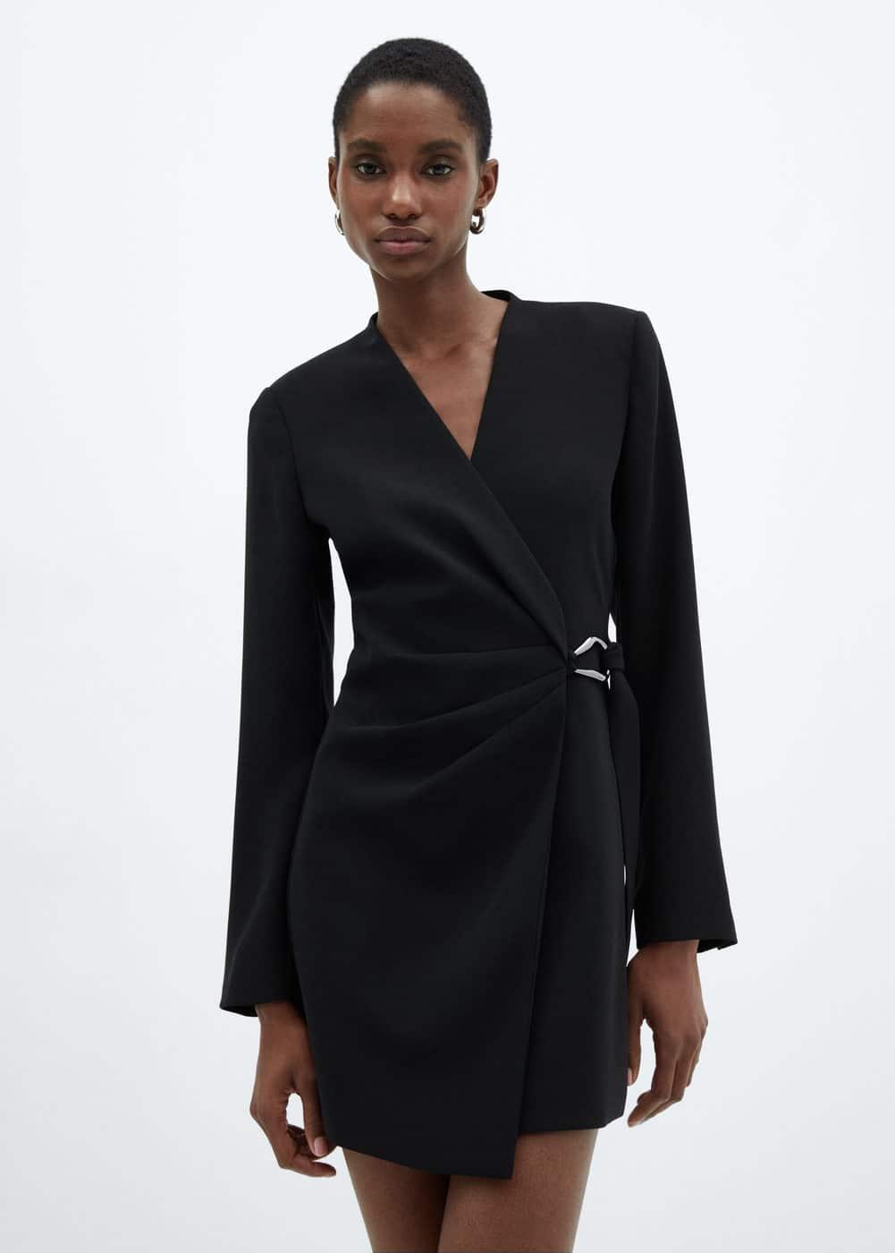 Mango Womens Side Buckle Dress Product Image
