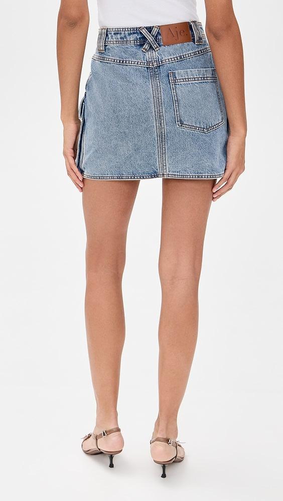 Aje Juno Denim Micro Mini Skirt | Shopbop Product Image