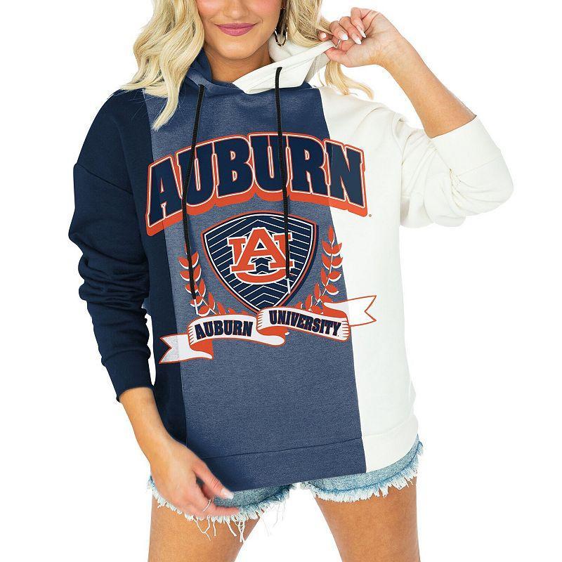 Womens Gameday Couture Auburn Tigers Hall of Fame Colorblock Pullover Hoodie Blue Product Image