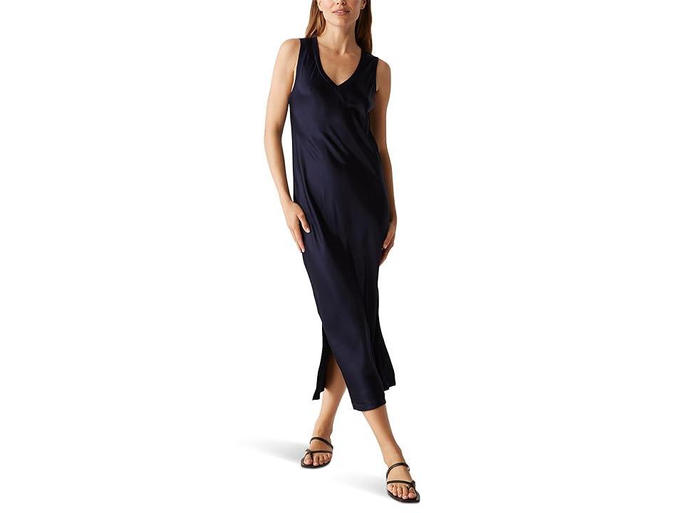 Michael Stars Randi V-Neck Midi (Nocturnal) Women's Dress Product Image