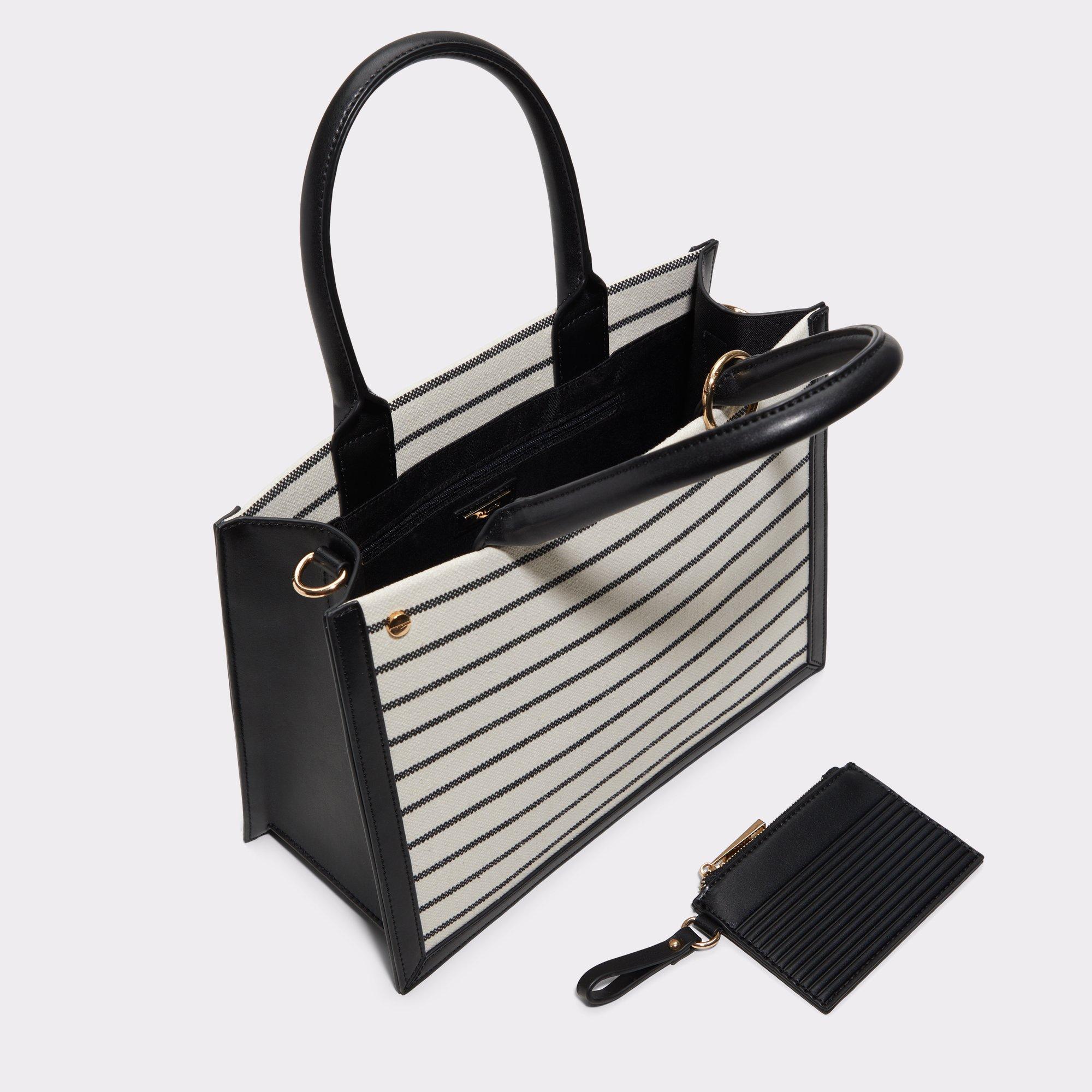 ALDO Daspiassx - Women's Tote Handbag - Black Combo Mixed Material Product Image
