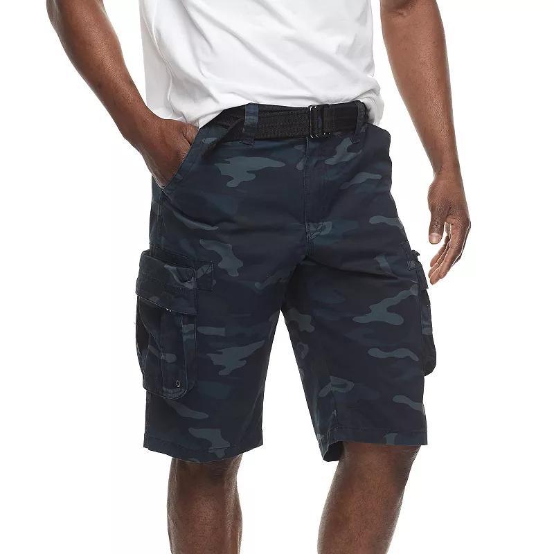 Men's RAW X by Xray Regular-Fit Belted Cargo Shorts, Size: 30, Green Product Image