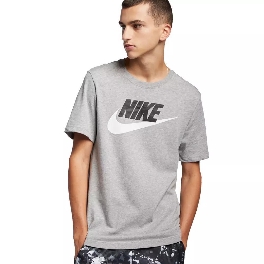Men's Nike Icon Futura Tee, Size: Large, Dark Gray Grey Product Image