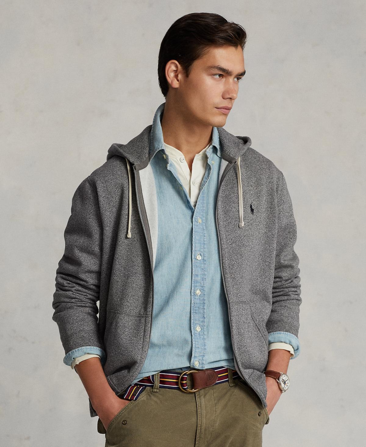 Polo Ralph Lauren Men's Zip Front Fleece Hoodie in Cruise Navy at Nordstrom, Size X-Large Product Image
