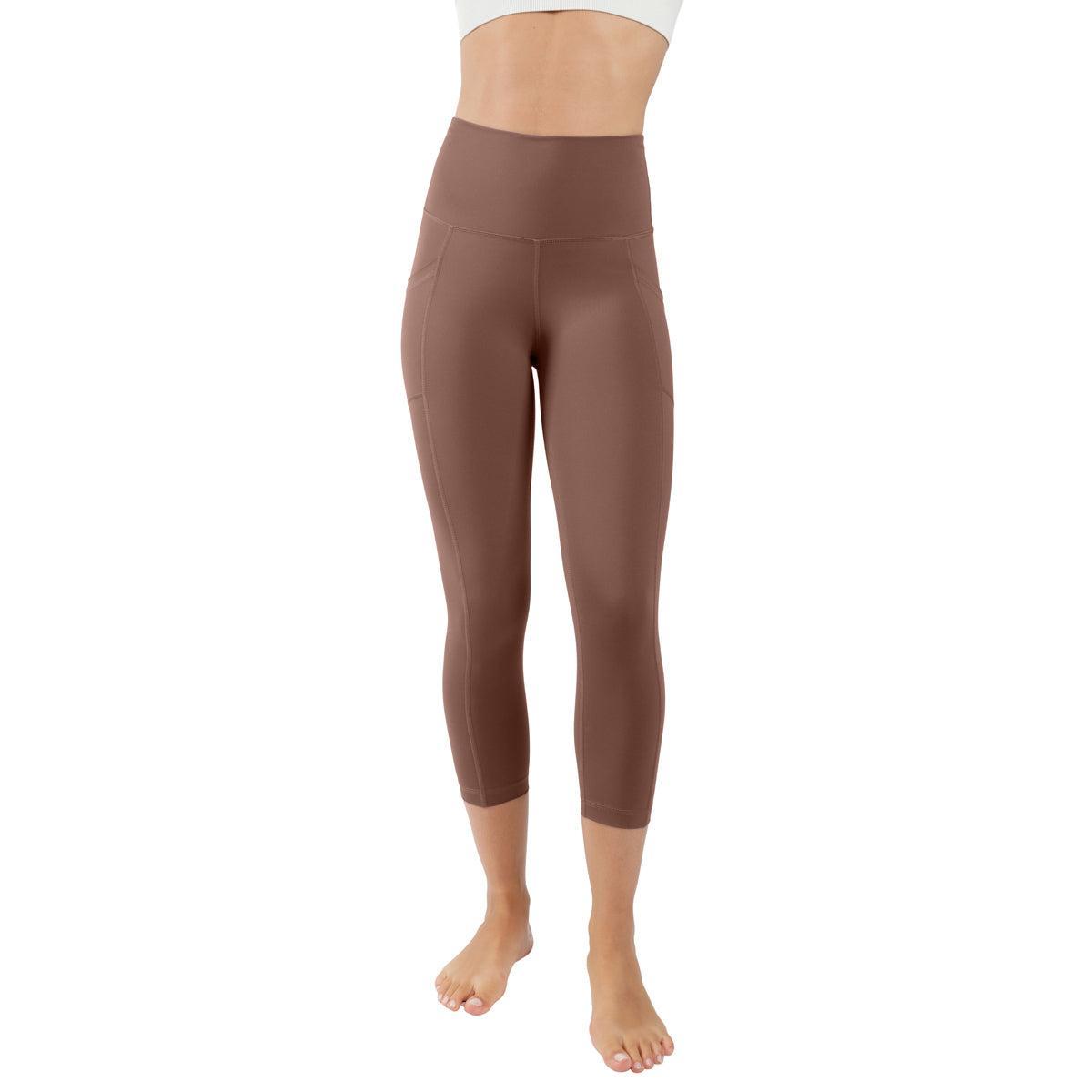 90 Degree By Reflex Women's Wonderlink Elastic Free High Waist Side Pocket Capri Product Image