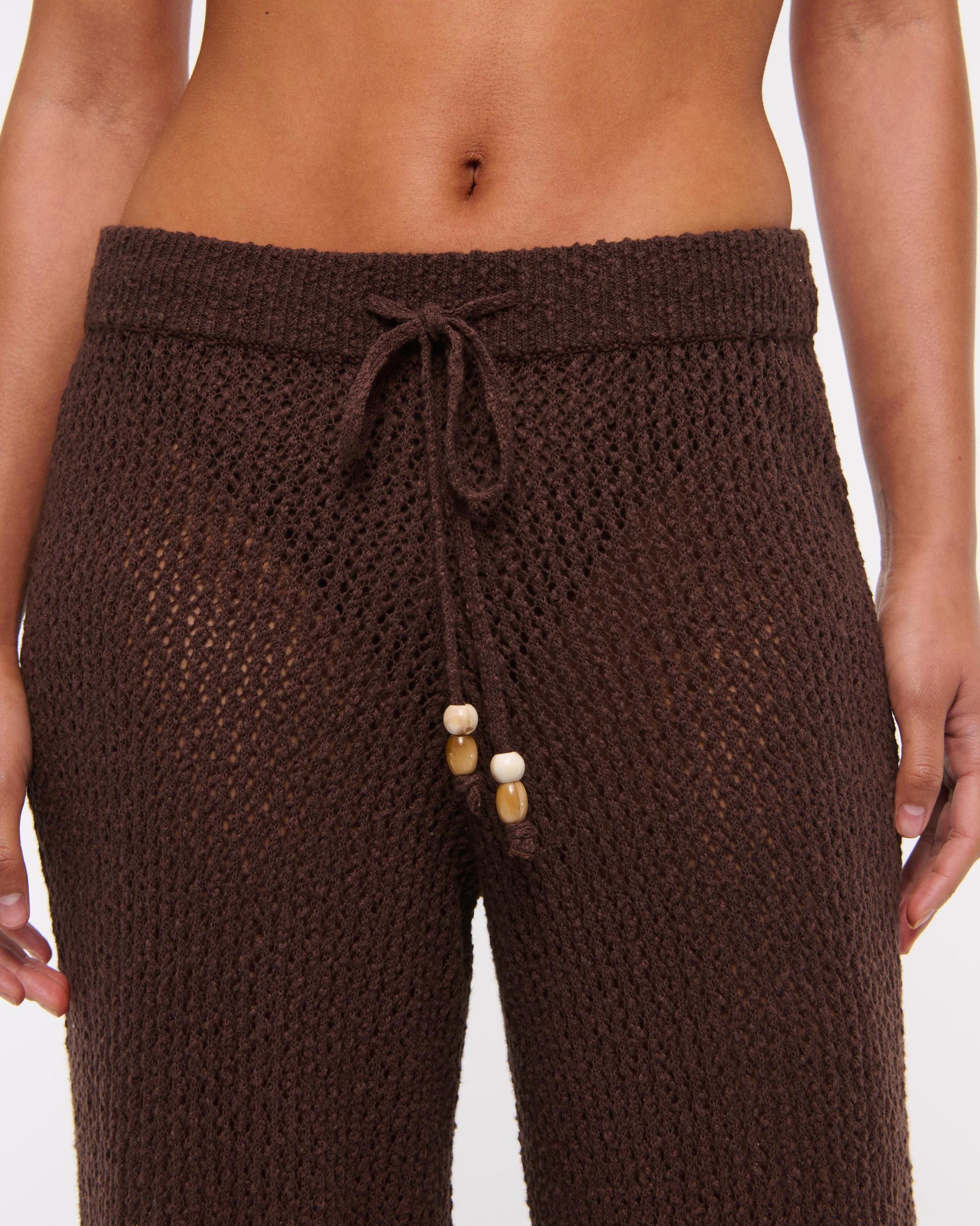 Mid Rise Crochet-Style Coverup Pant Product Image