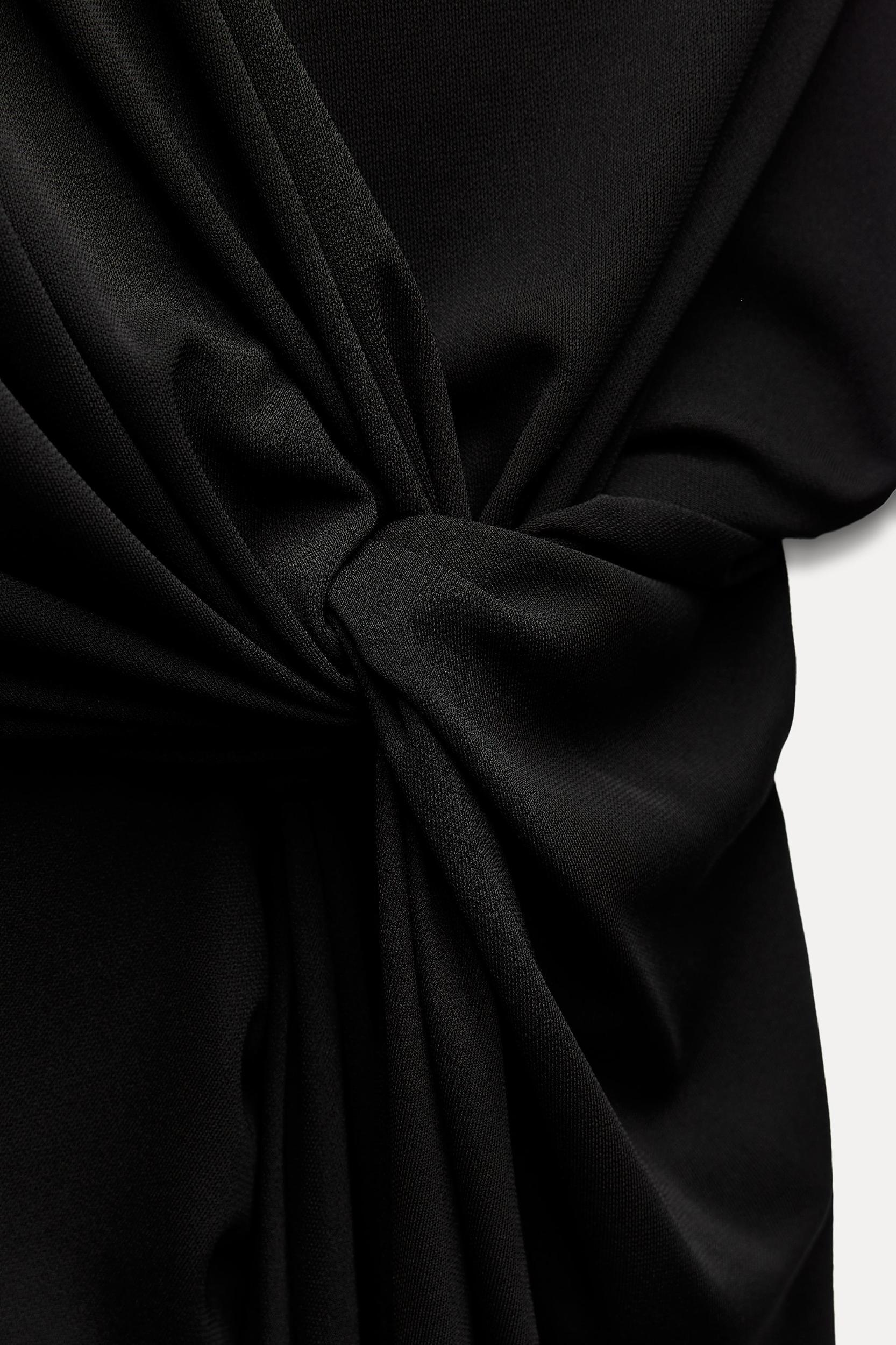 DRAPED ASYMMETRIC DRESS ZW COLLECTION Product Image