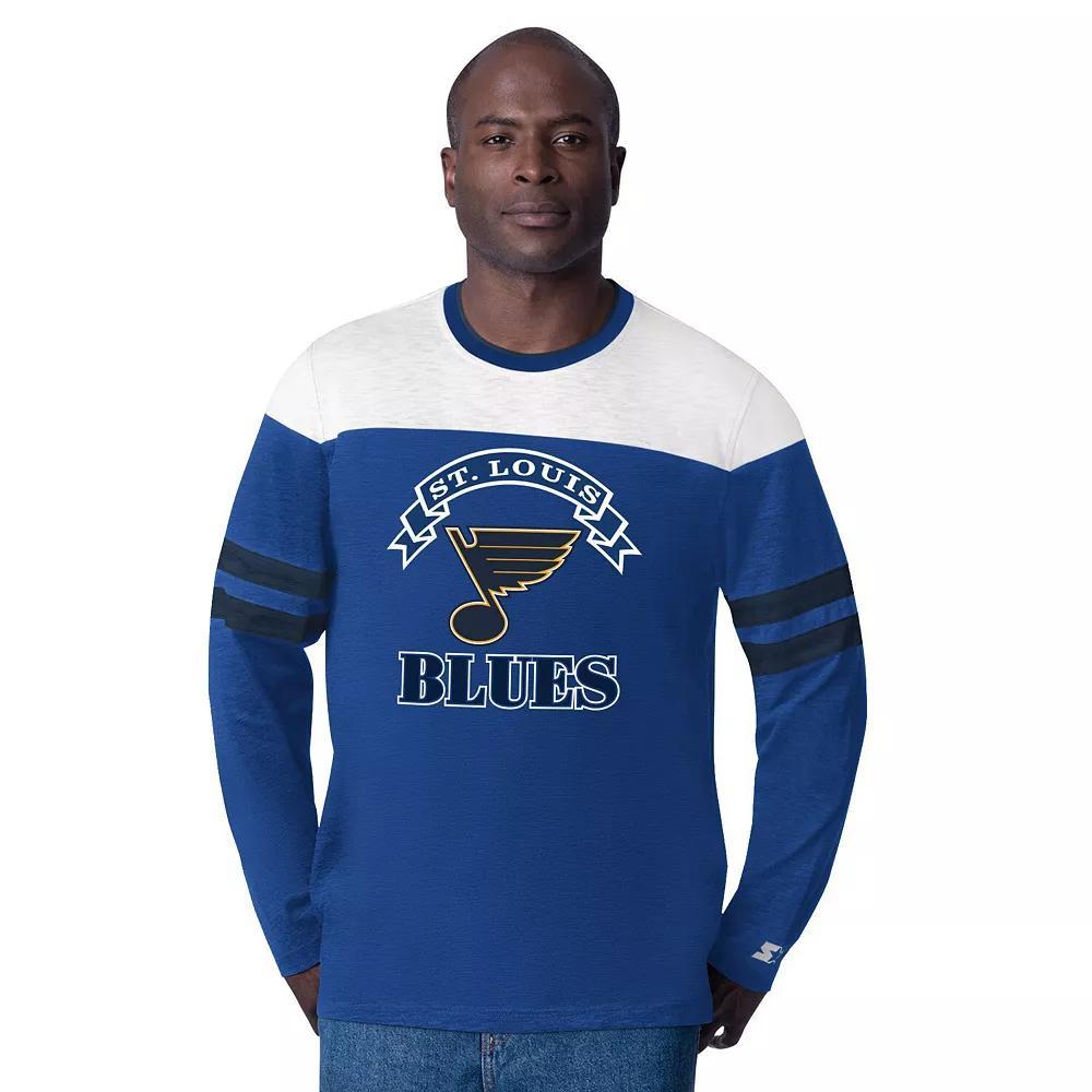 Men's Starter  Black Boston Bruins Blitz Durene Long Sleeve T-Shirt, Size: Large Product Image