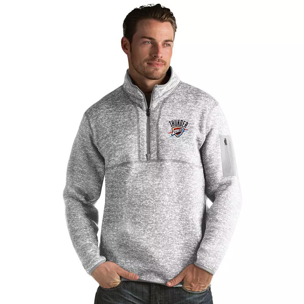 Mens Antigua Washington Wizards Fortune Pullover Wiz Light Gray Grey Product Image