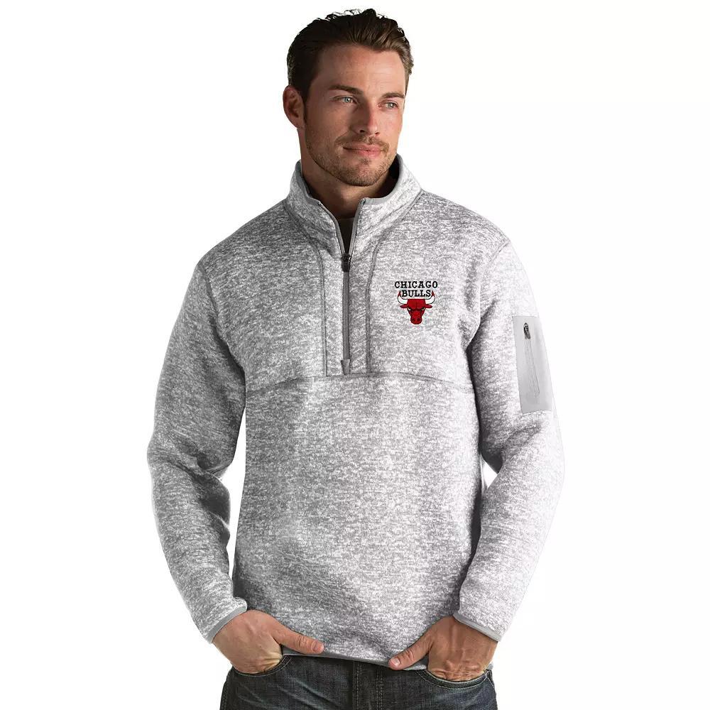 Mens Antigua Washington Wizards Fortune Pullover Wiz Light Gray Grey Product Image