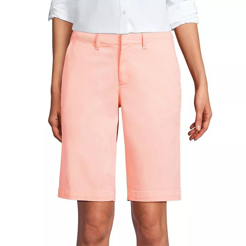 Women's Lands' End 12-in. Classic Bermuda Chino Shorts, Size: 16, Deep  Blue Product Image