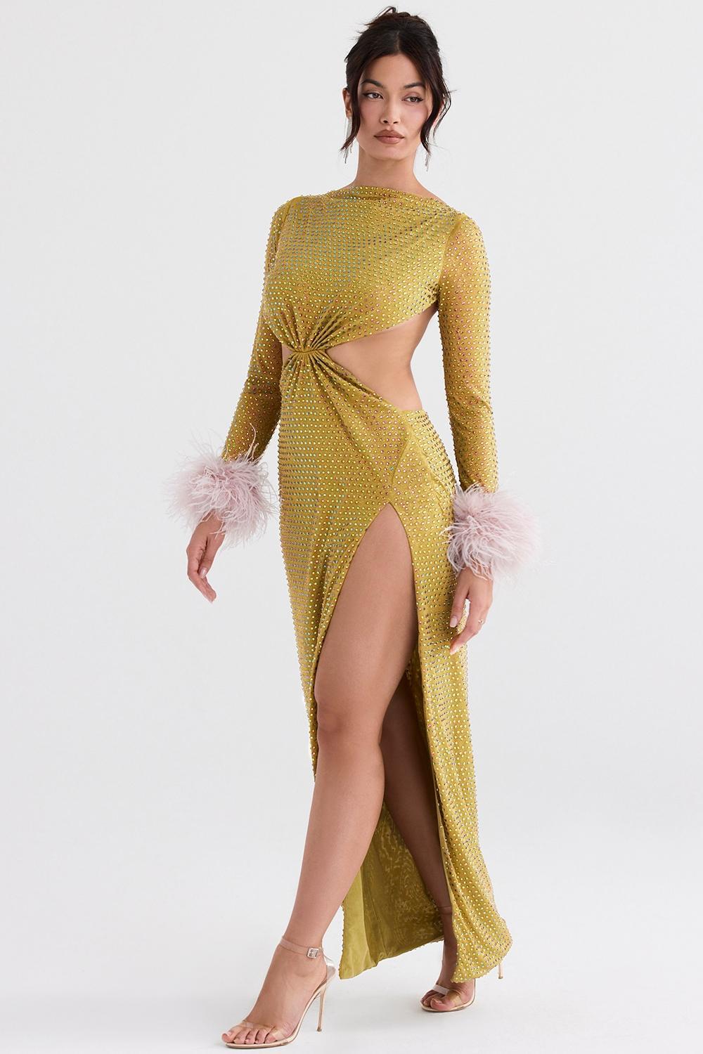 Estella Soft Pink Crystallised Dress Product Image