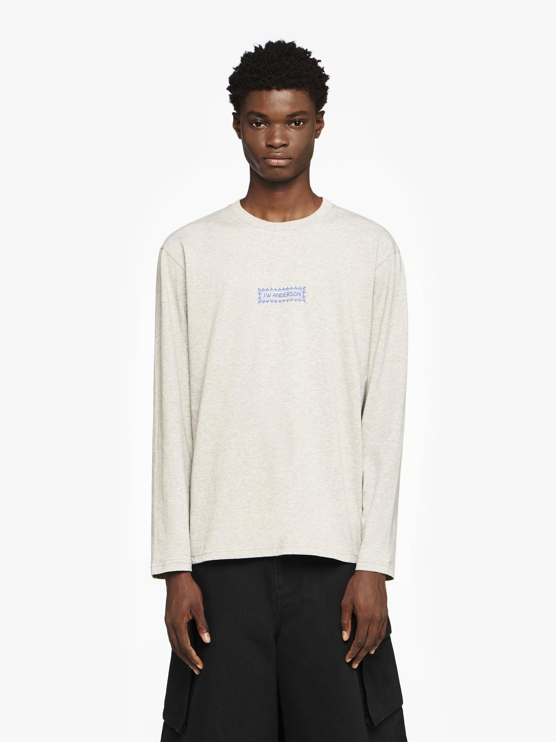 LONG SLEEVE T-SHIRT WITH BACK LOGO PRINT Product Image
