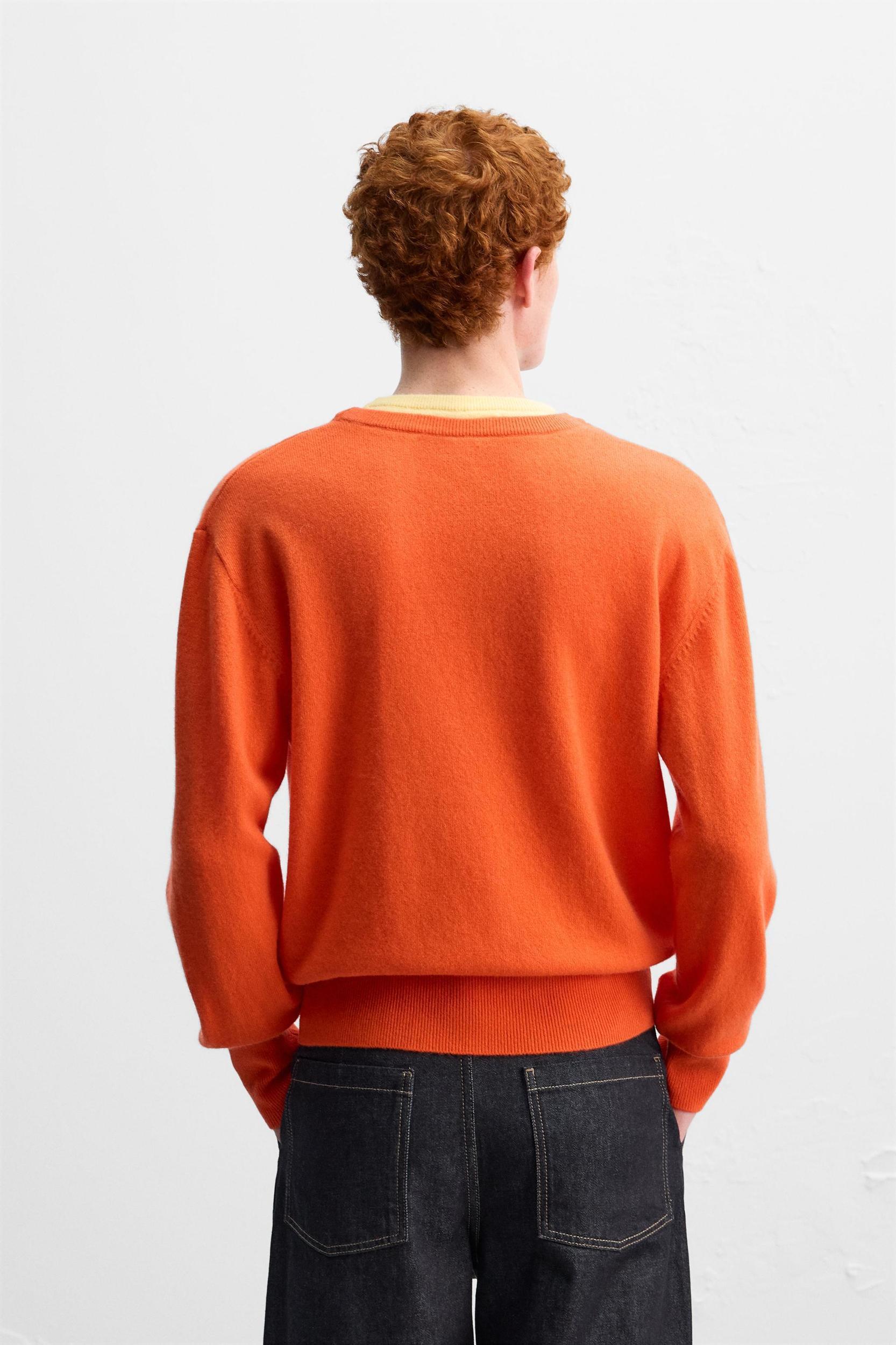 COLOR BLOCK WOOL SWEATER X HARRY LAMBERT Product Image