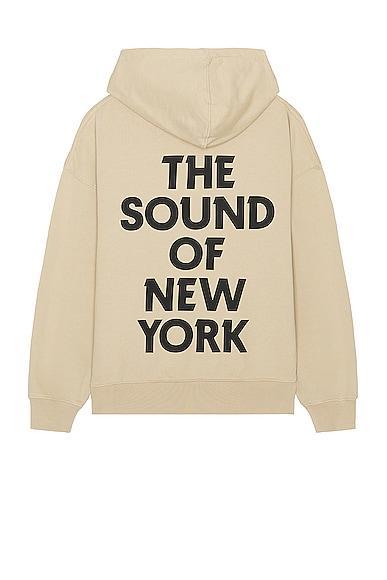 SATURDAYS NYC Warren Sound Of Ny Hoodie in Classic Khaki - Brown. Size XL/1X (also in ). Product Image