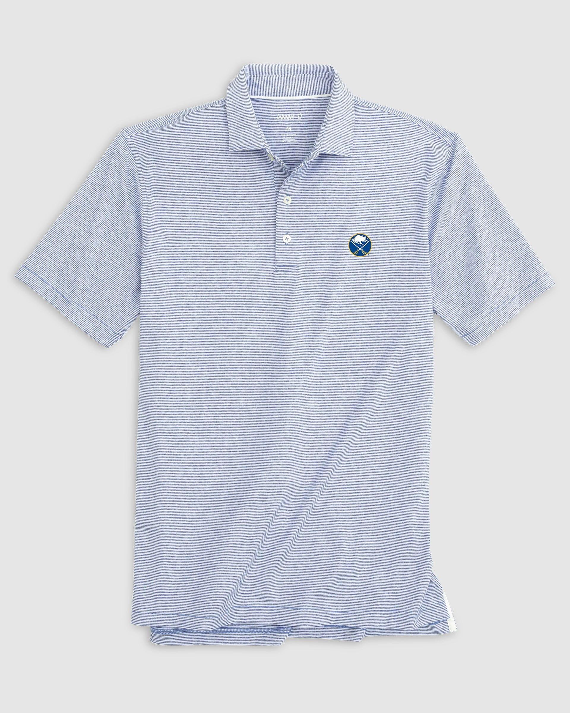 Seattle Mariners Lyndonn Striped Jersey Performance Polo Product Image