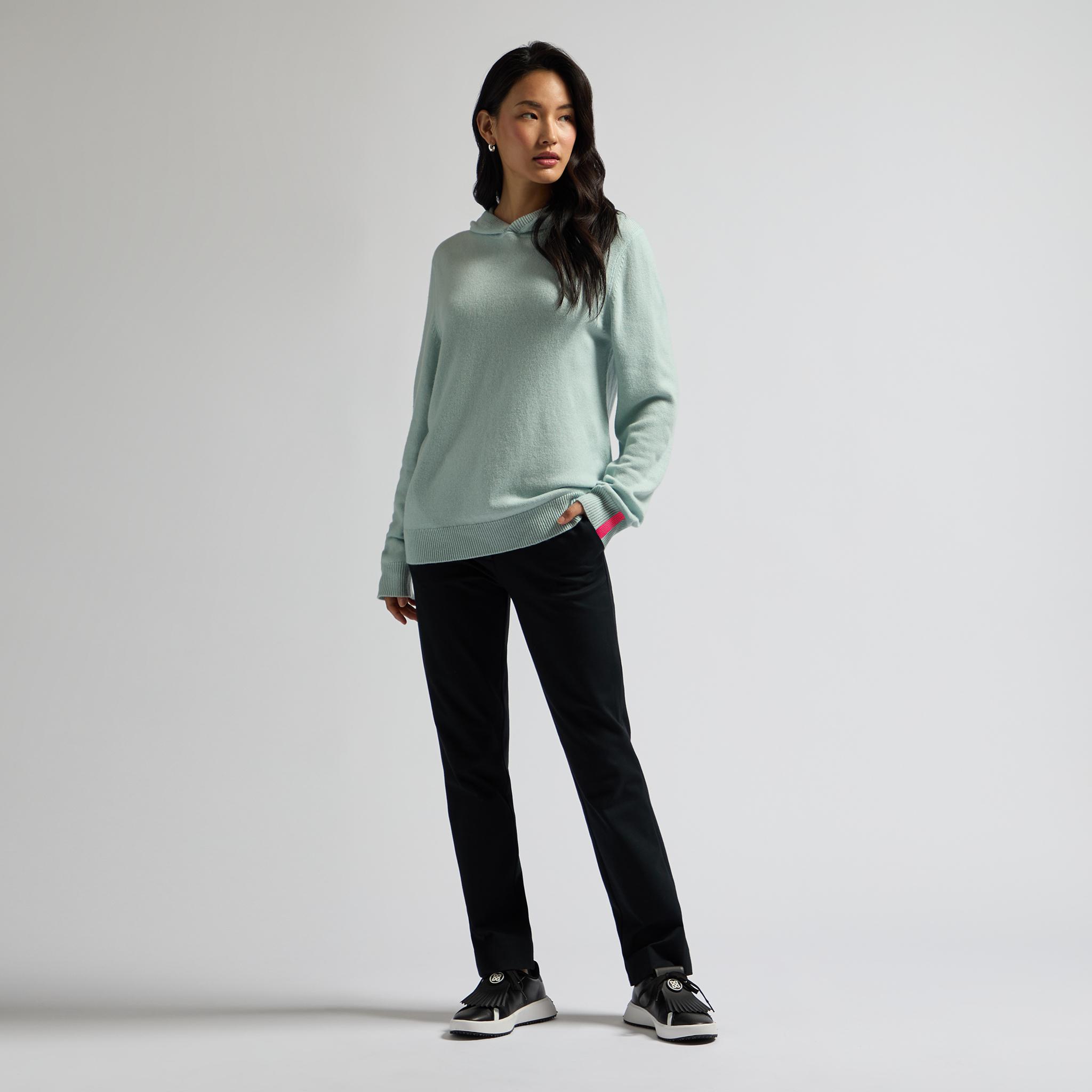 WASHABLE CASHMERE HOODED SWEATER Product Image