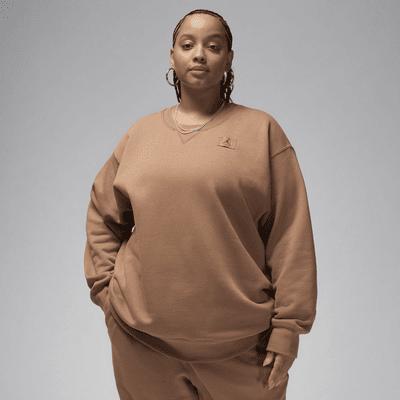 Women's Jordan Flight Fleece Crew-Neck Sweatshirt (Plus Size) Product Image
