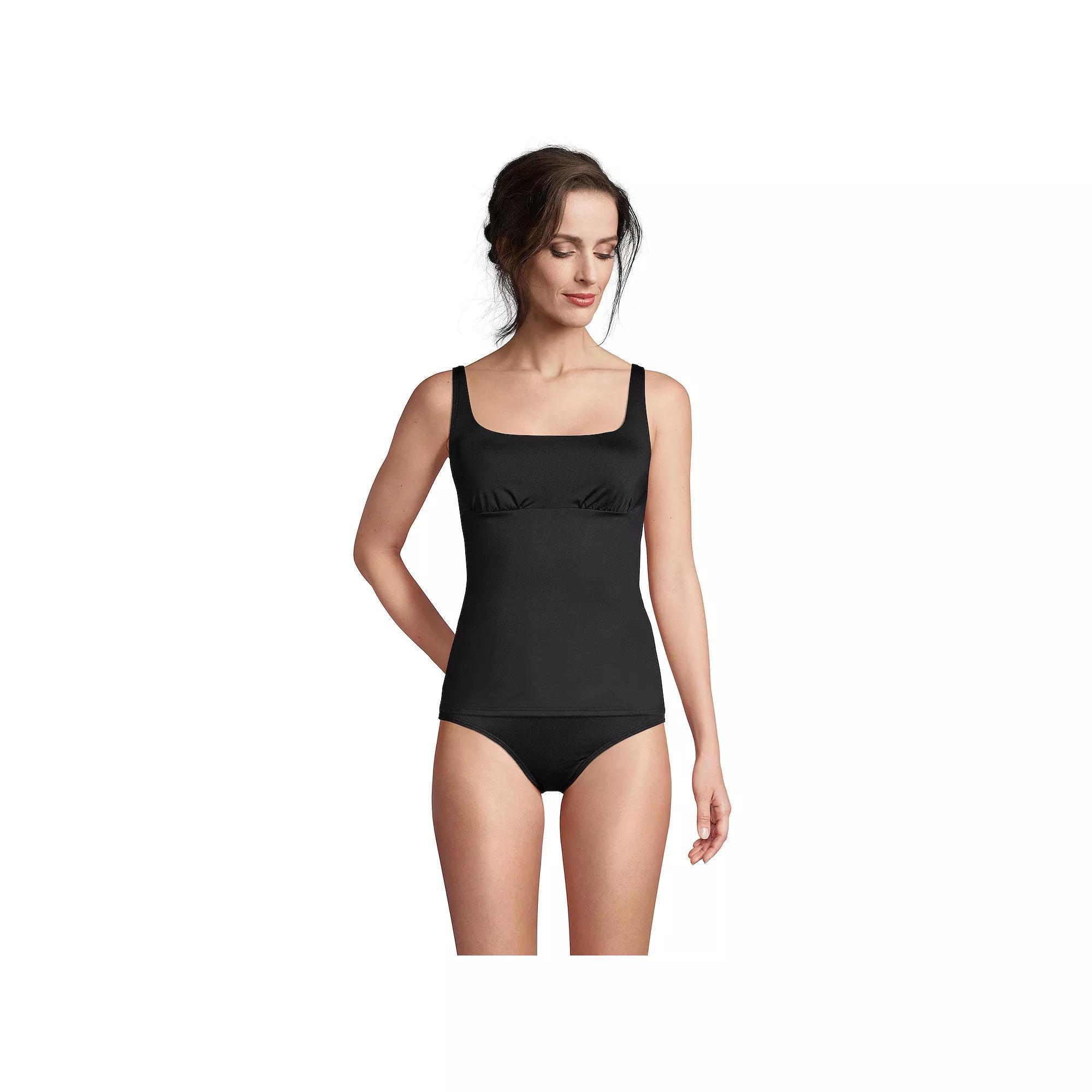 Womens Lands End DD-Cup UPF 50 Squareneck Underwire Tankini Top Product Image