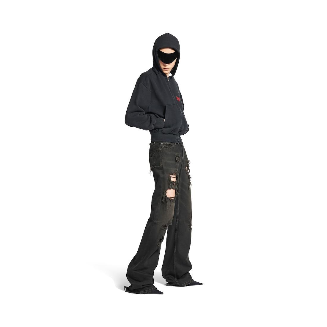 Fitted Low-waist Pants in Anthracite Product Image