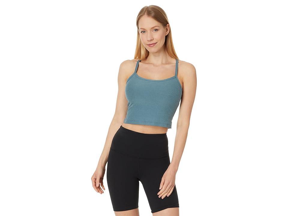 Beyond Yoga Spacedye Slim Racerback Cropped Tank Birch Heather XXS Product Image
