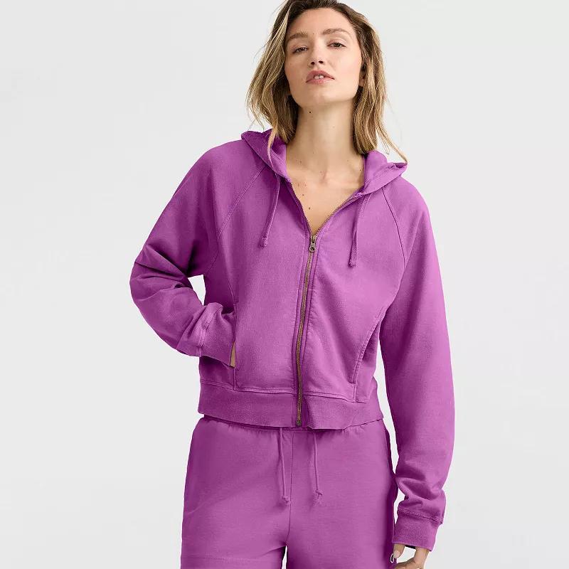Women's Champion® Vintage Wash Full-Zip Hoodie, Size: Small, Our Fave Pink Product Image