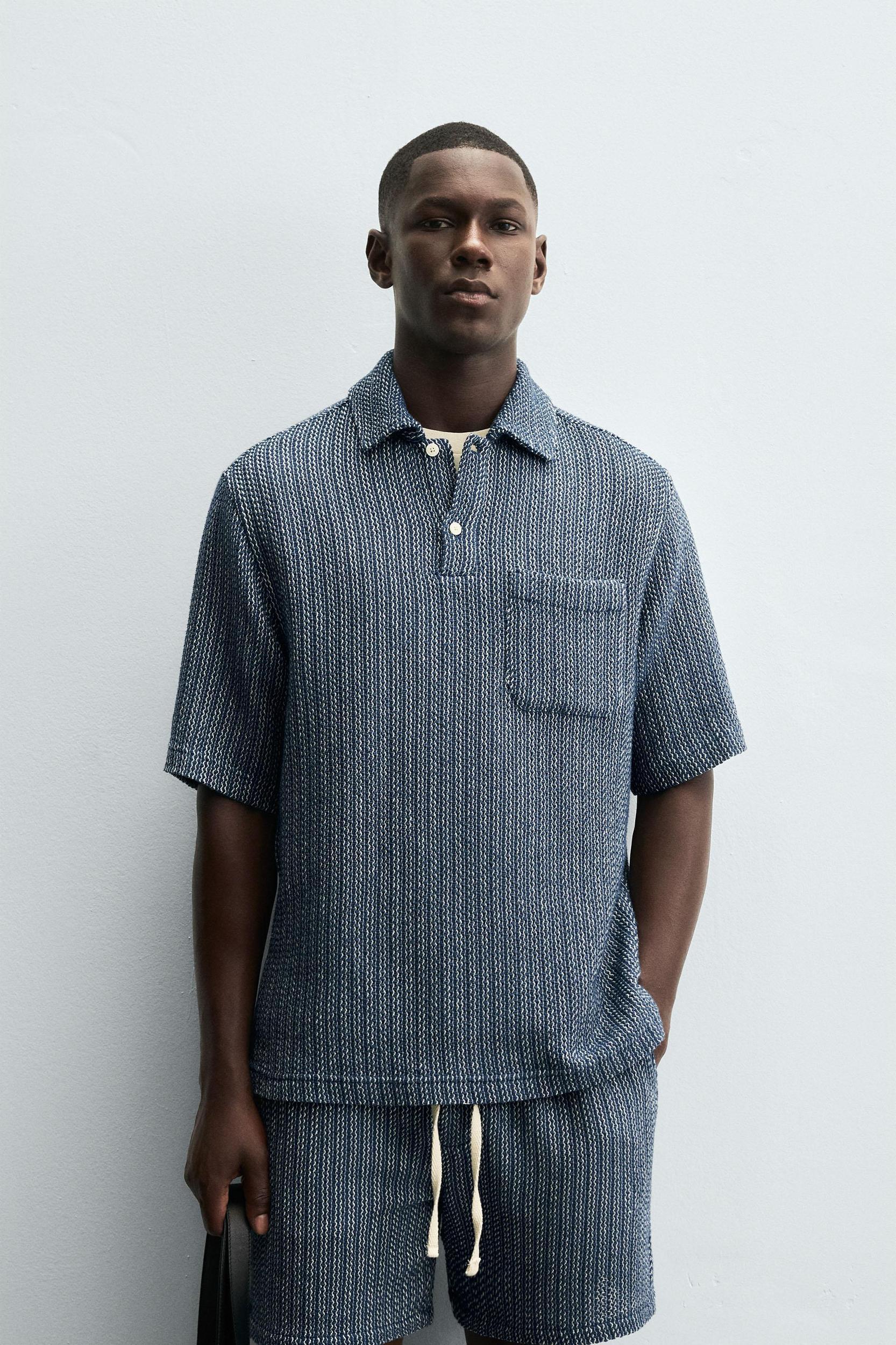 TEXTURED POLO SHIRT Product Image