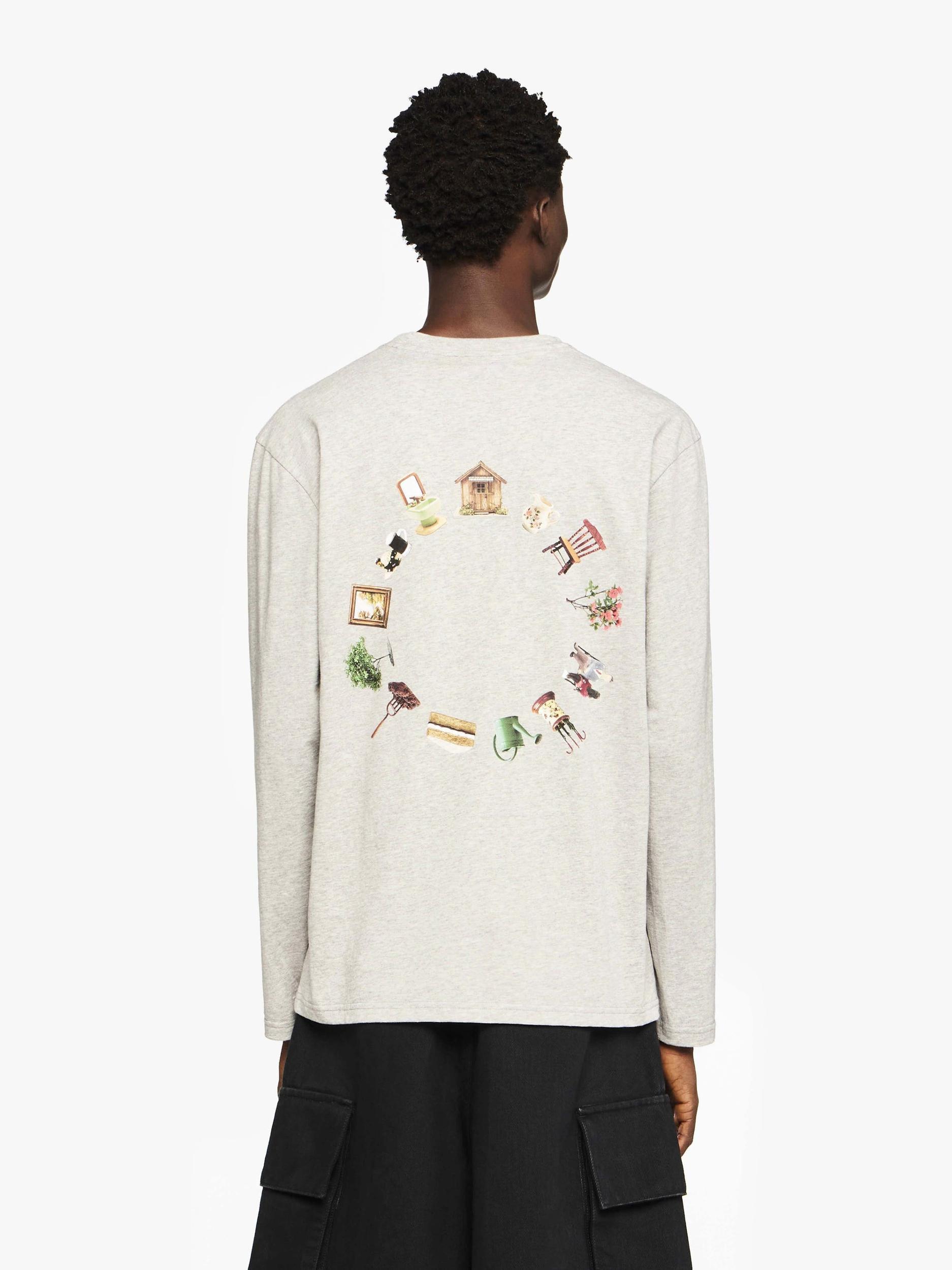 LONG SLEEVE T-SHIRT WITH BACK LOGO PRINT Product Image
