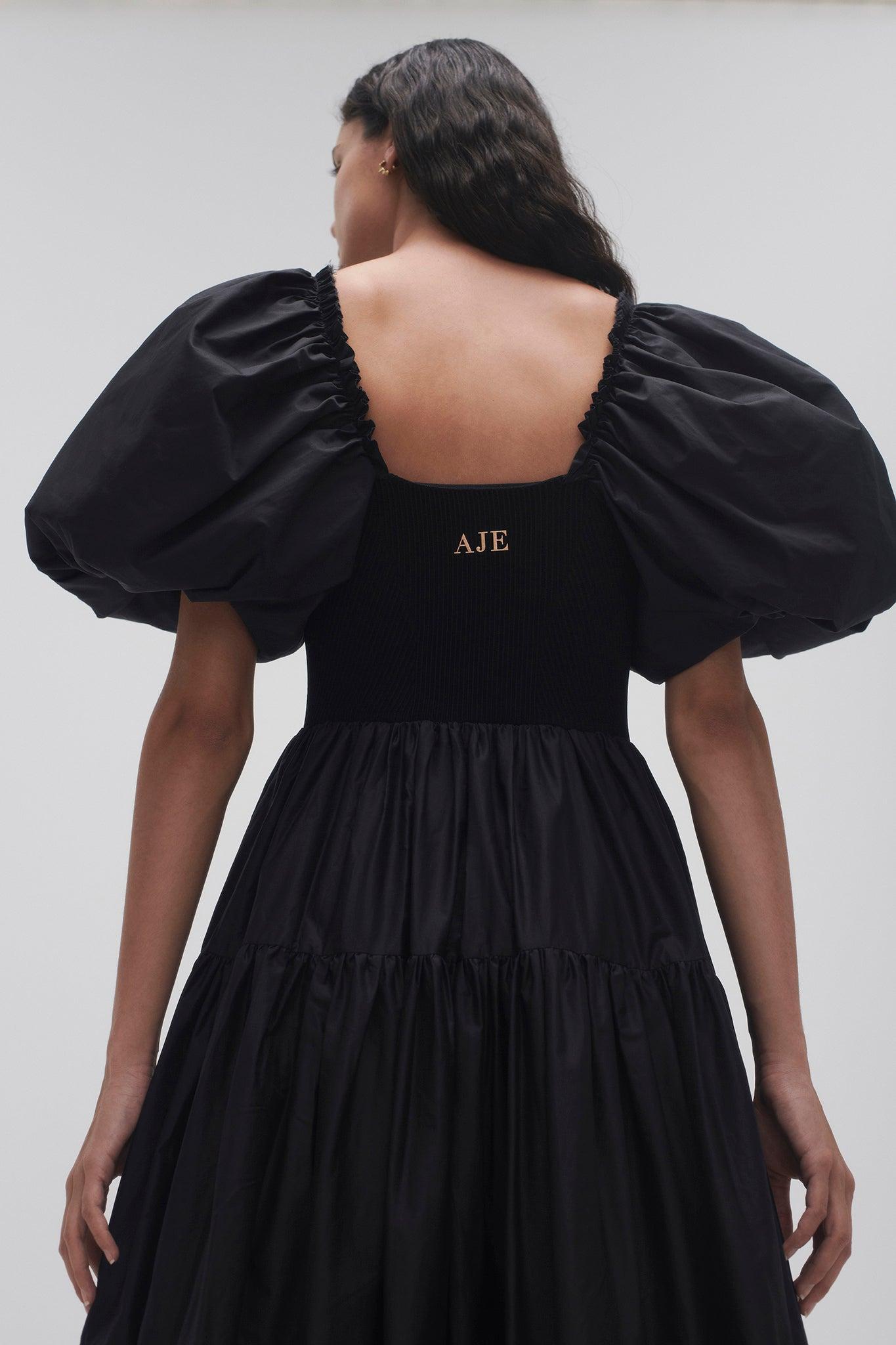 Casa Puff Sleeve Midi Dress Product Image
