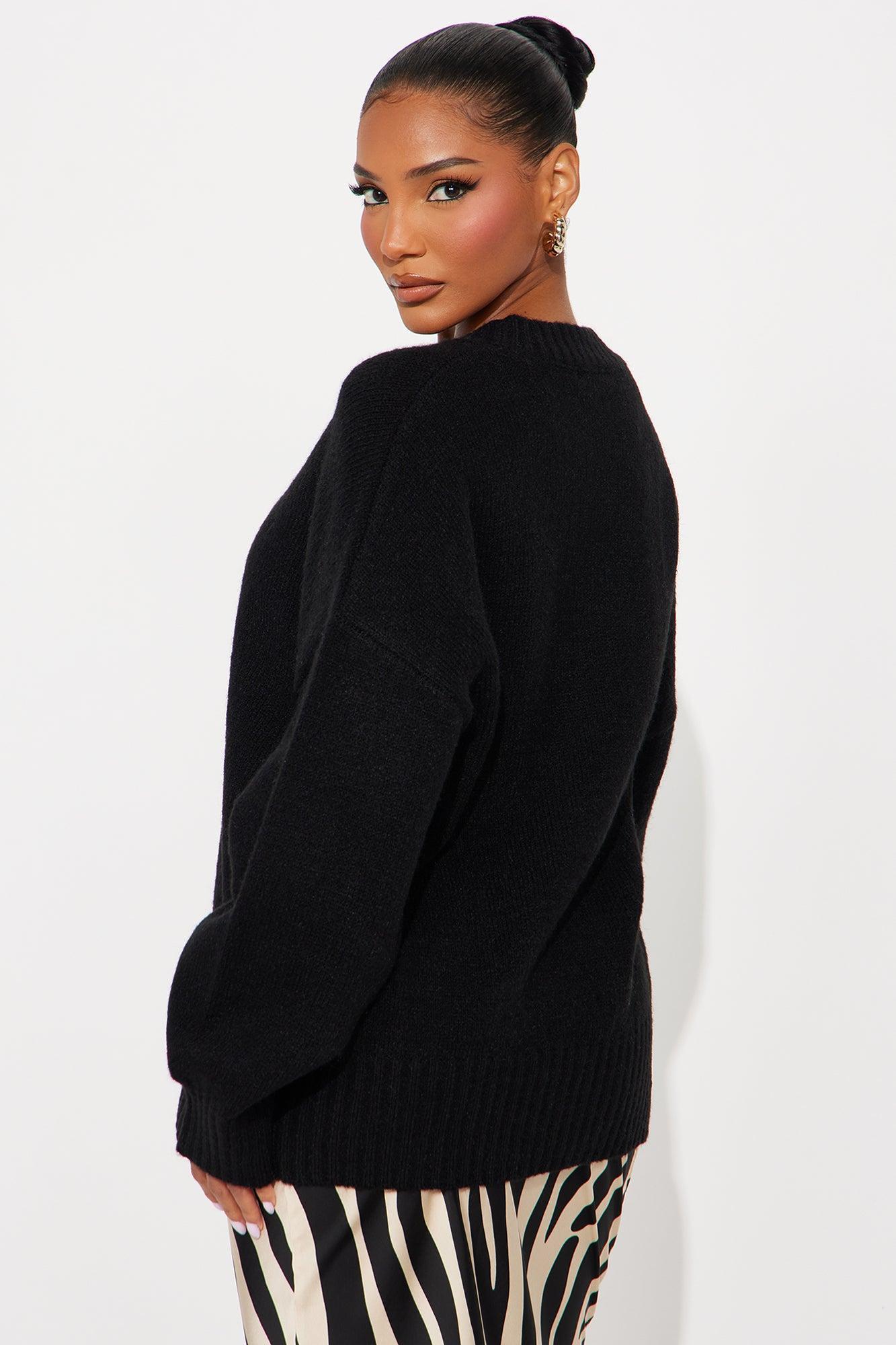 On Wednesdays Pullover Sweater - Black Product Image
