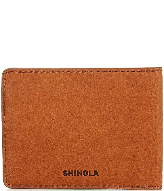 SHINOLA Slim Bifold Natural Grain Leather Wallet Product Image